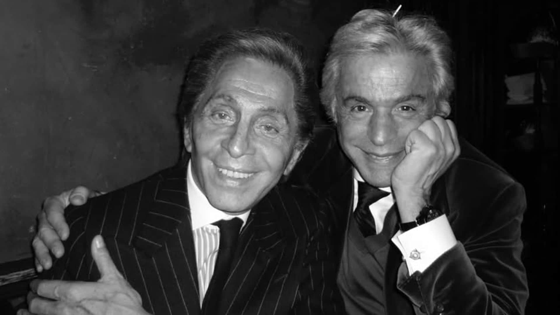 Valentino Garavani y Giancarlo Giametti en una imagen compartida por este último en su cuenta de Instagram a las que se refiere como "memorias de una buena vida"