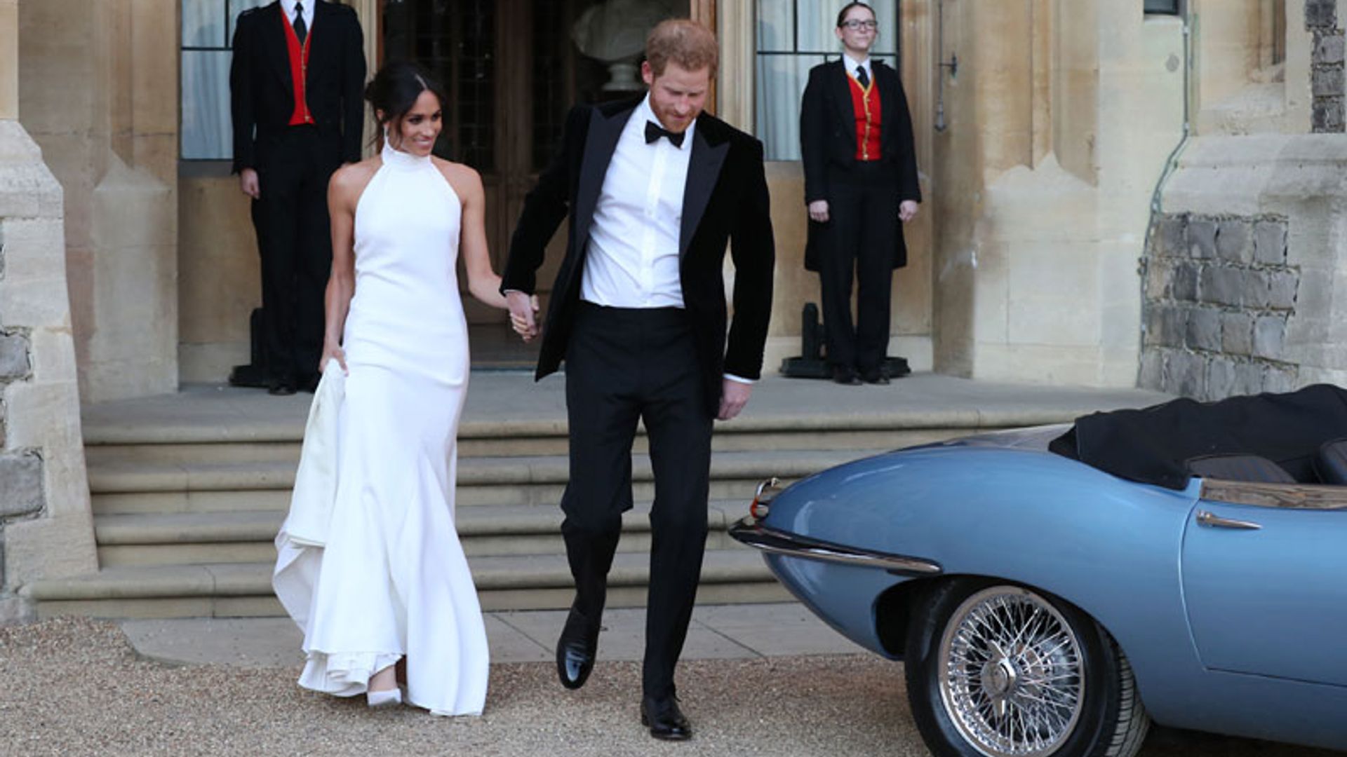 Algo azul y un toque de Hollywood en el segundo vestido de novia de Meghan Markle