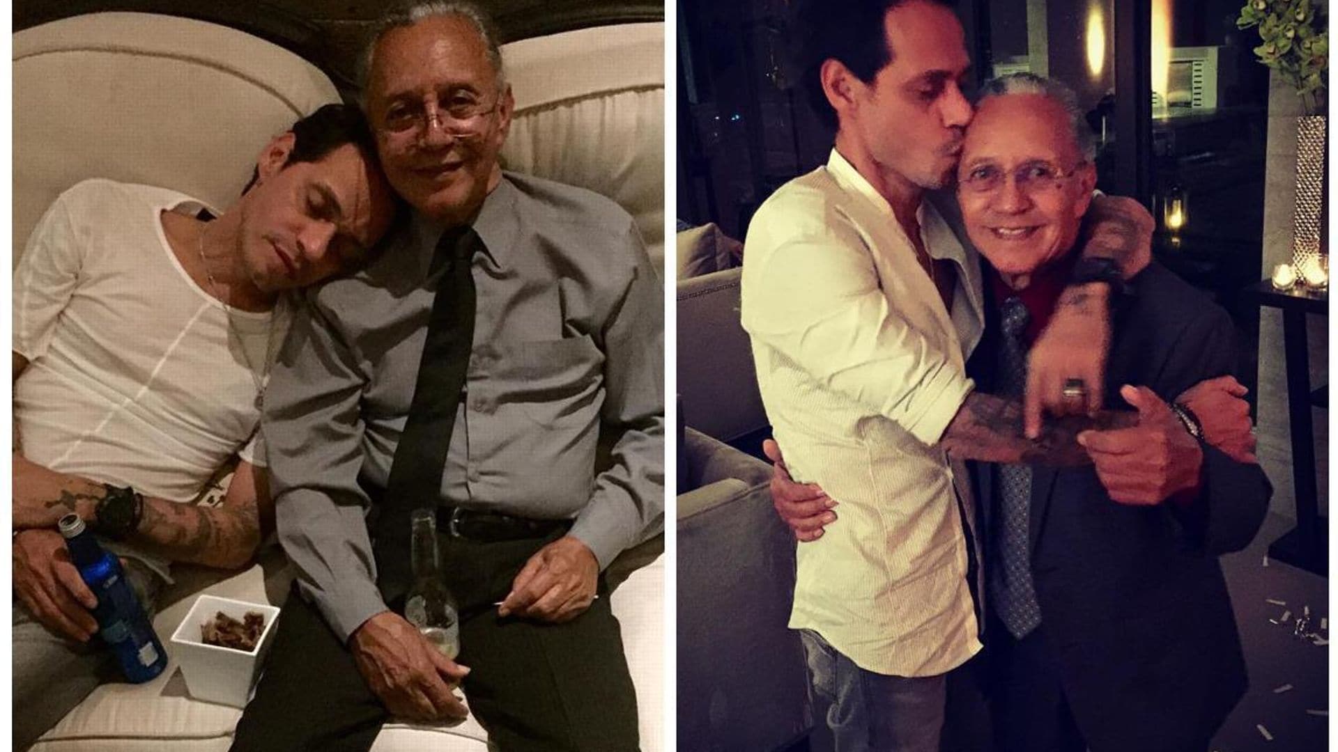 Hijo amoroso: Las fotos más tiernas de Marc Anthony con su padre