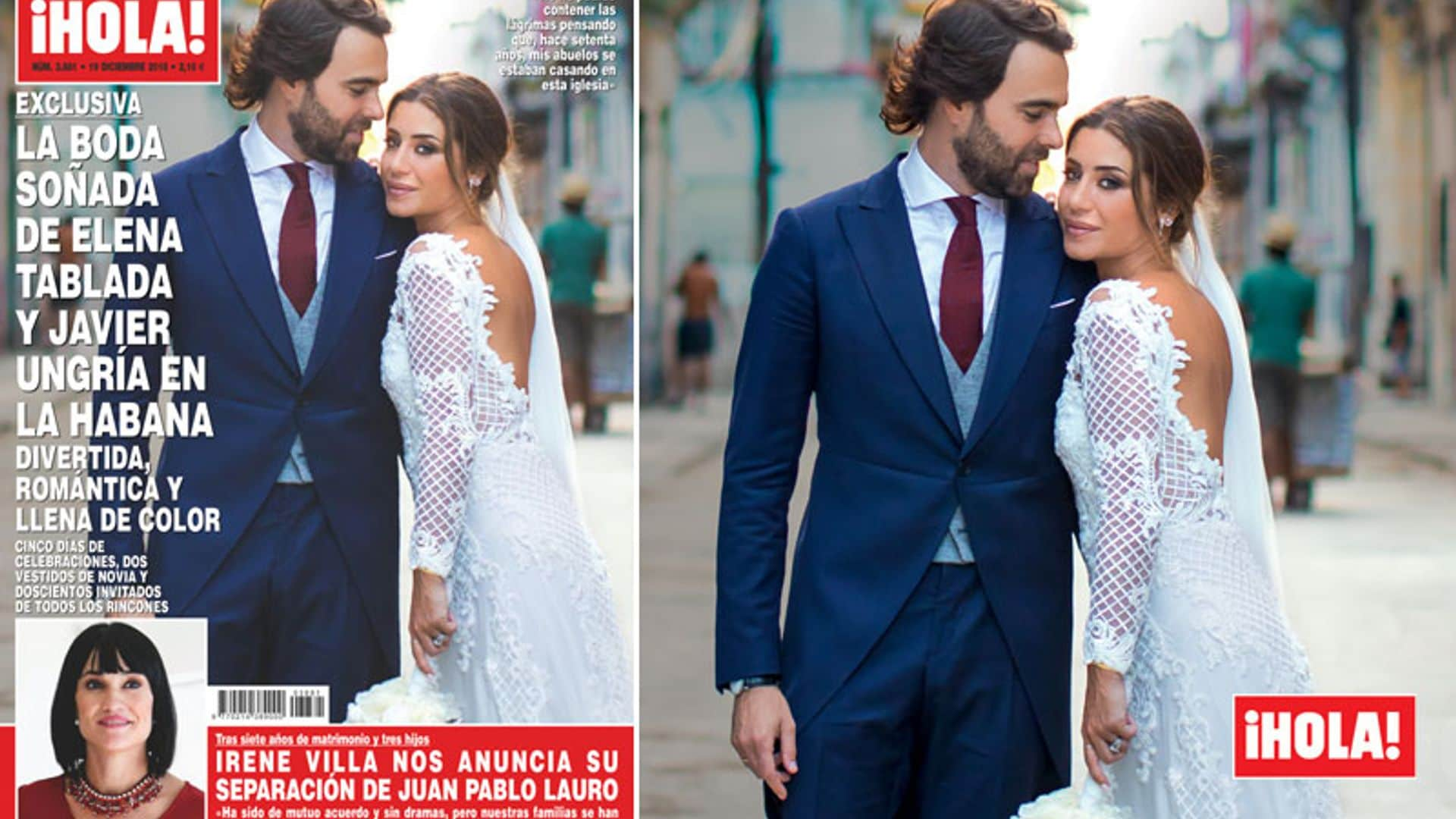 Exclusiva en ¡HOLA!, la boda soñada de Elena Tablada y Javier Ungría en La Habana