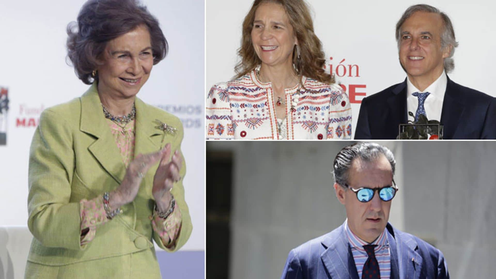 La infanta Elena y Jaime de Marichalar coinciden en los premios Mapfre entregados por la reina Sofía