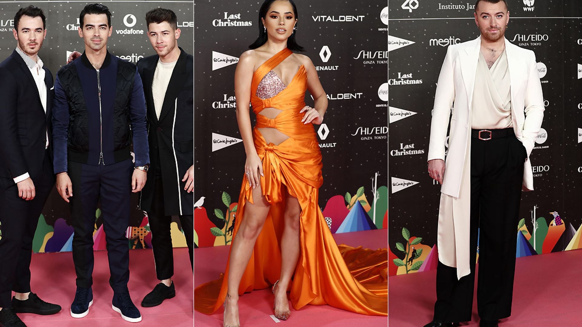 Becky G, Sam Smith, los Jonas Brothers... la alfombra roja más internacional de Los40 Music Awards