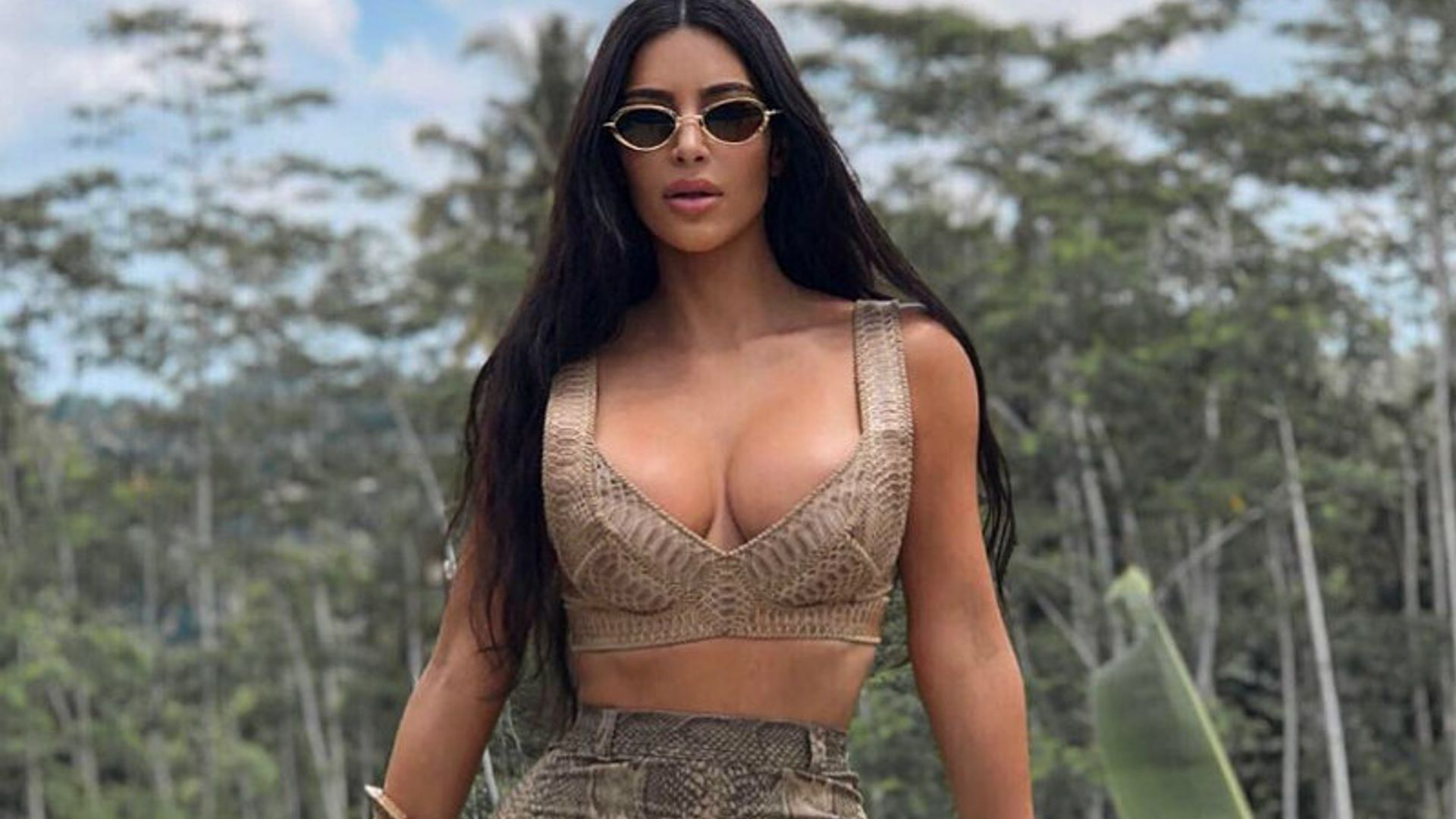 Kim Kardashian, coronada 'reina de la jungla' en Instagram