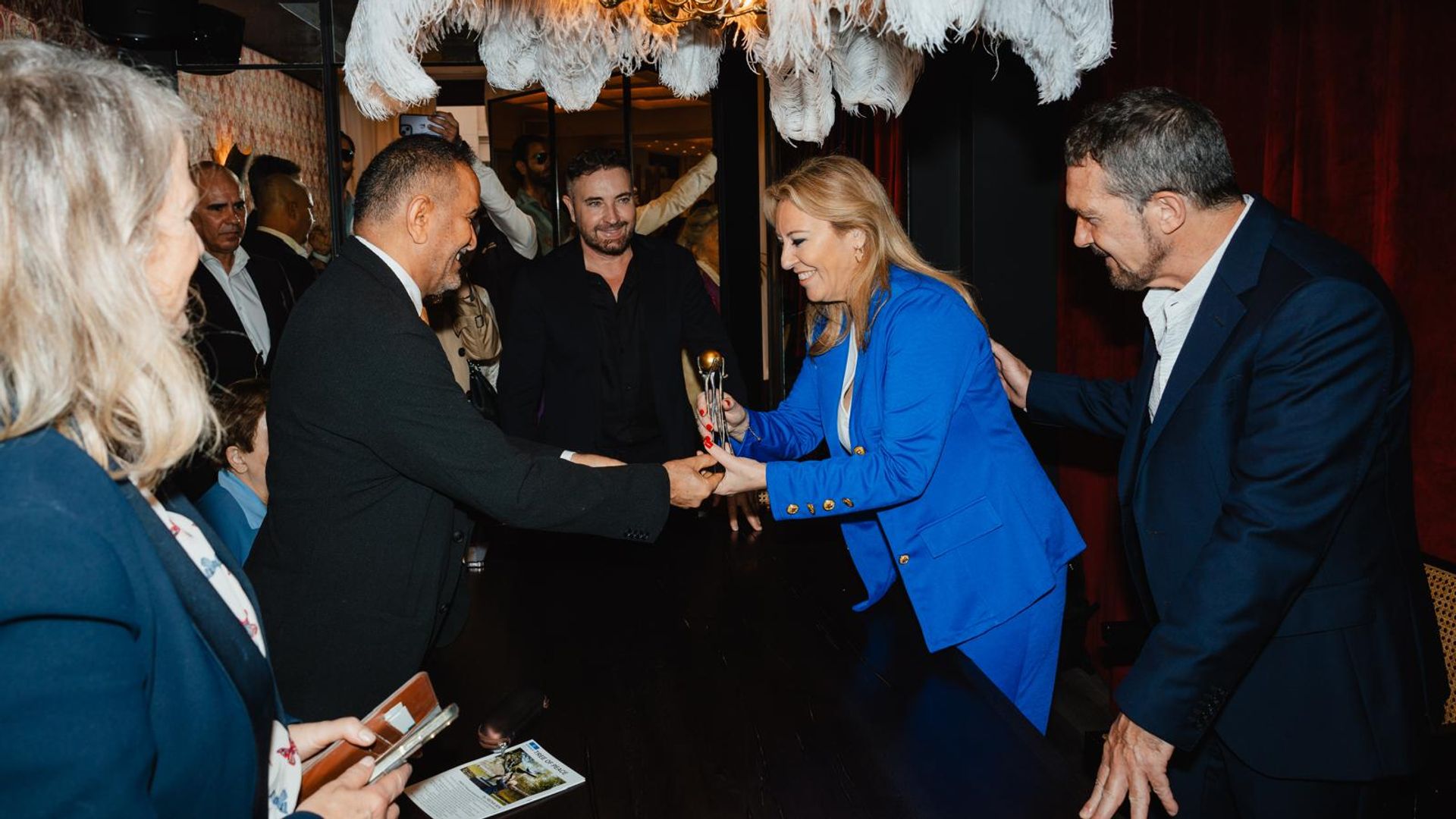 Antonio Banderas durante la entrega del premio