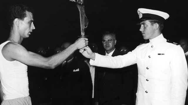 Rey Constantino de Grecia en los Juegos Olímpicos de 1960