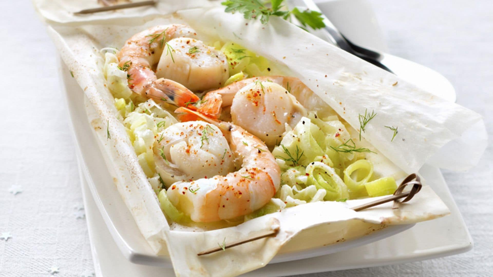 papillote gambas