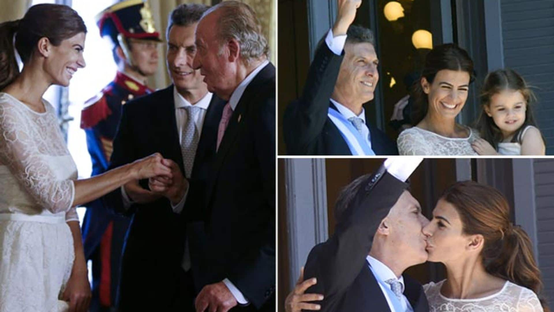 El rey Juan Carlos asiste a la toma de posesión de Mauricio Macri, Presidente de Argentina