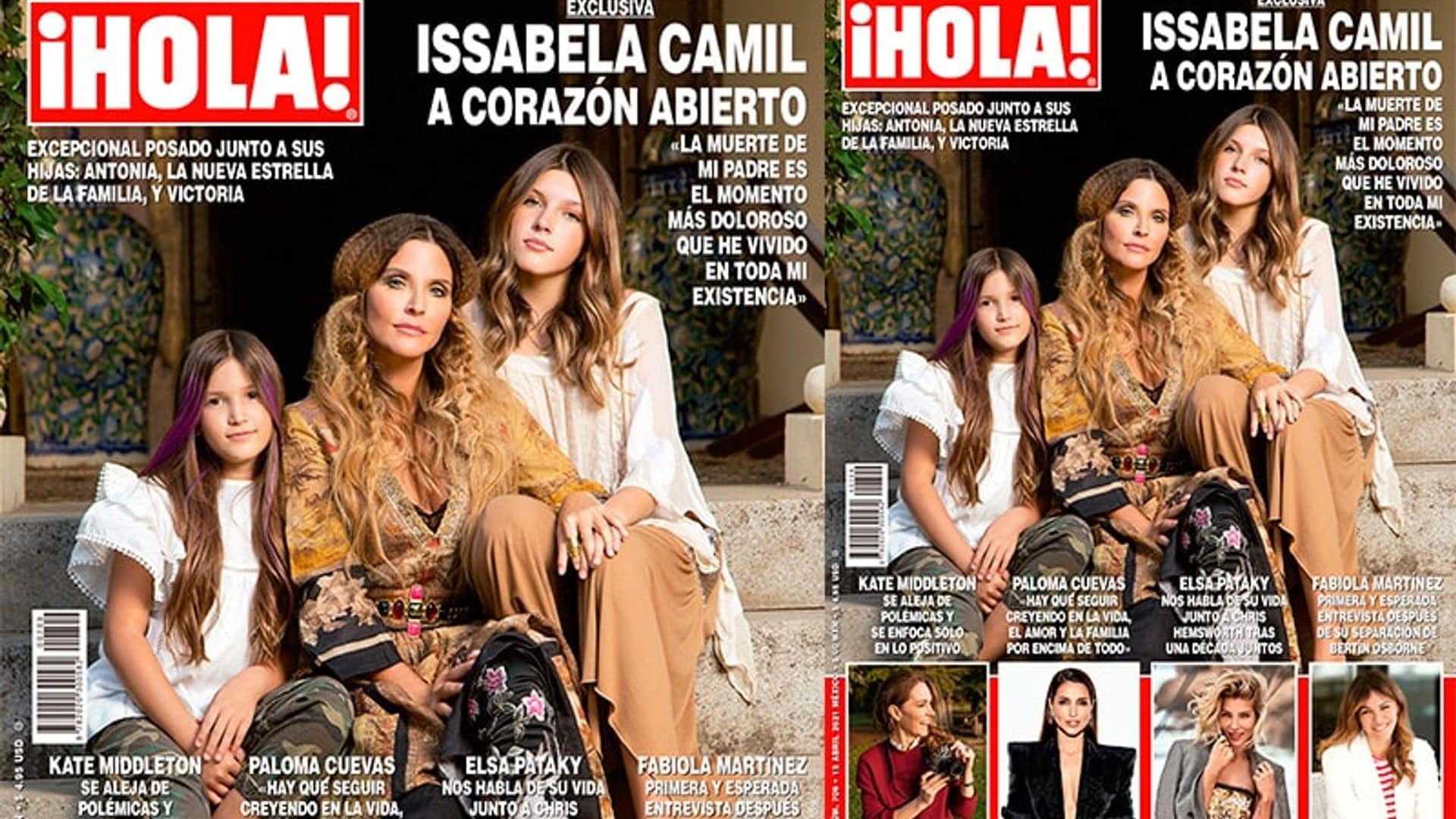 En ¡HOLA!, Issabela Camil abre su corazón como nunca