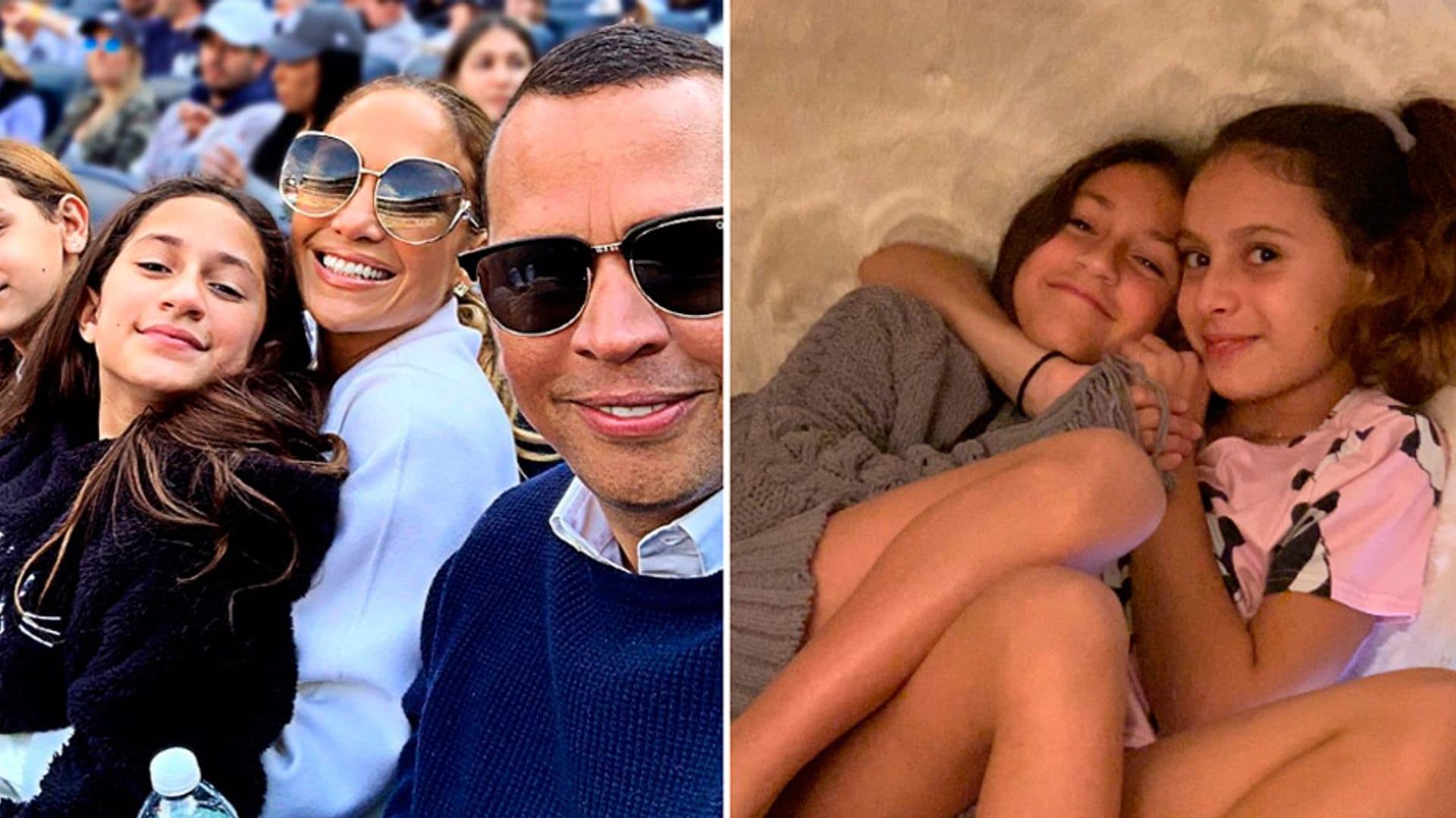 ¡Cómo hermanas! El gran parecido entre la hija de Jennifer Lopez y la de Alex Rodriguez