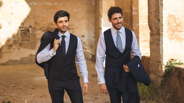 Juan Carlos Caballero y Javier Zamora en su boda