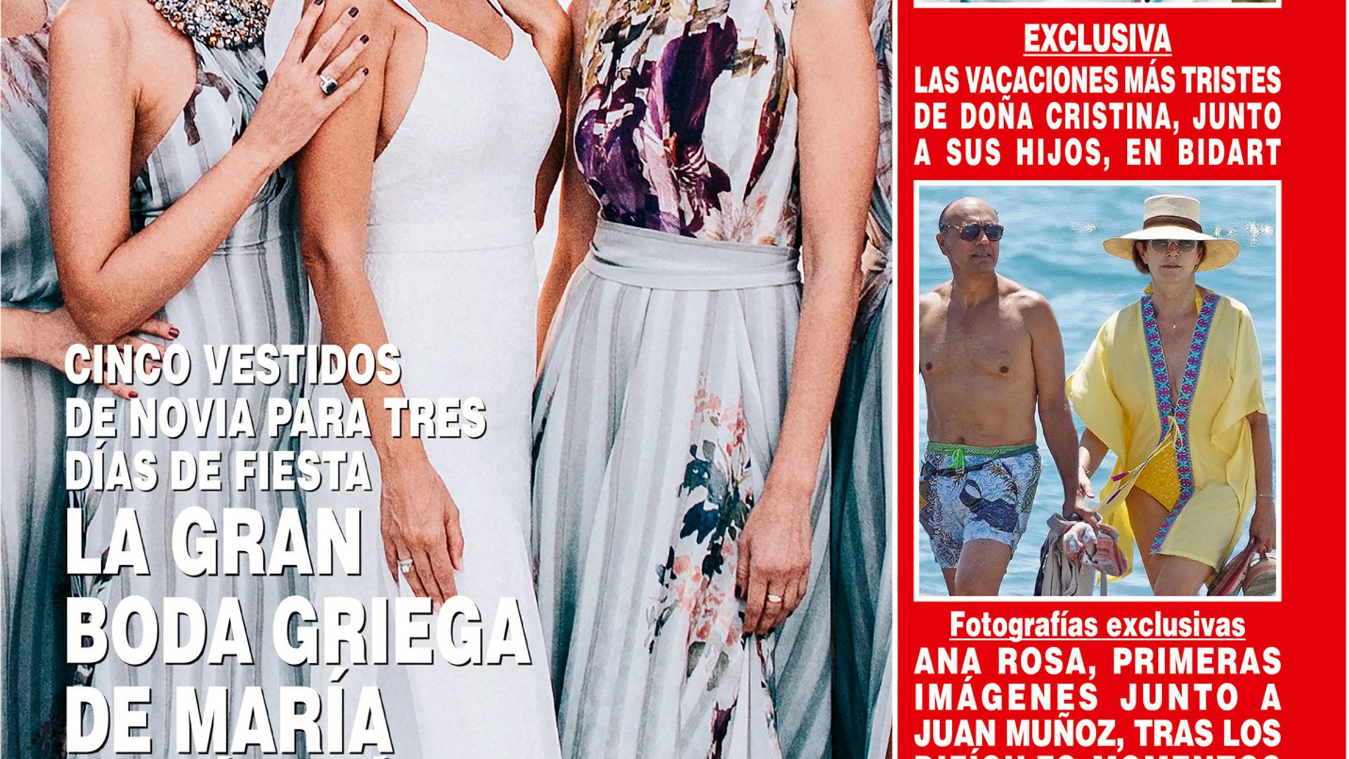 HOLA 4172 PORTADA DE LA BODA DE MARÍA JOSÉ SUÁREZ