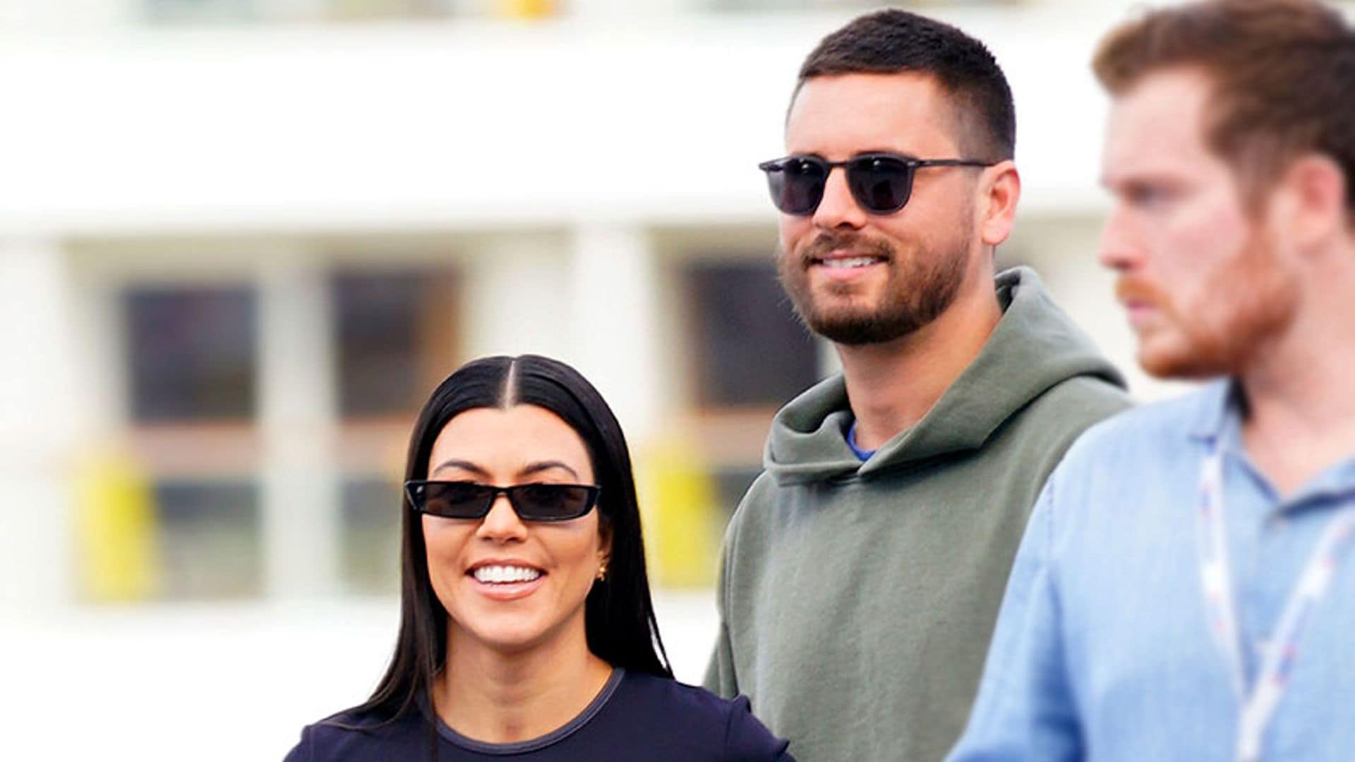 Kourtney Kardashian y Scott Disick vuelan con sus hijos a Nueva York