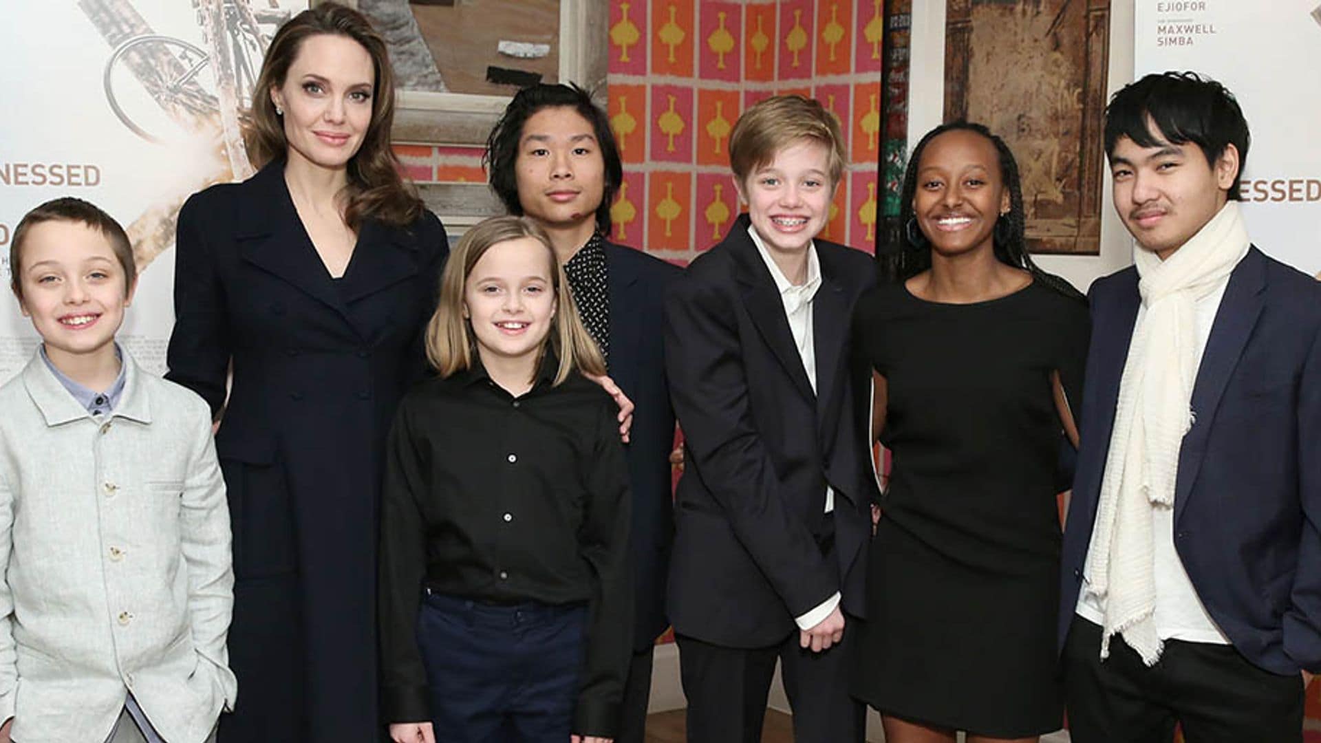 Angelina Jolie presume a sus hijos y lo mucho que han cambiado con los años