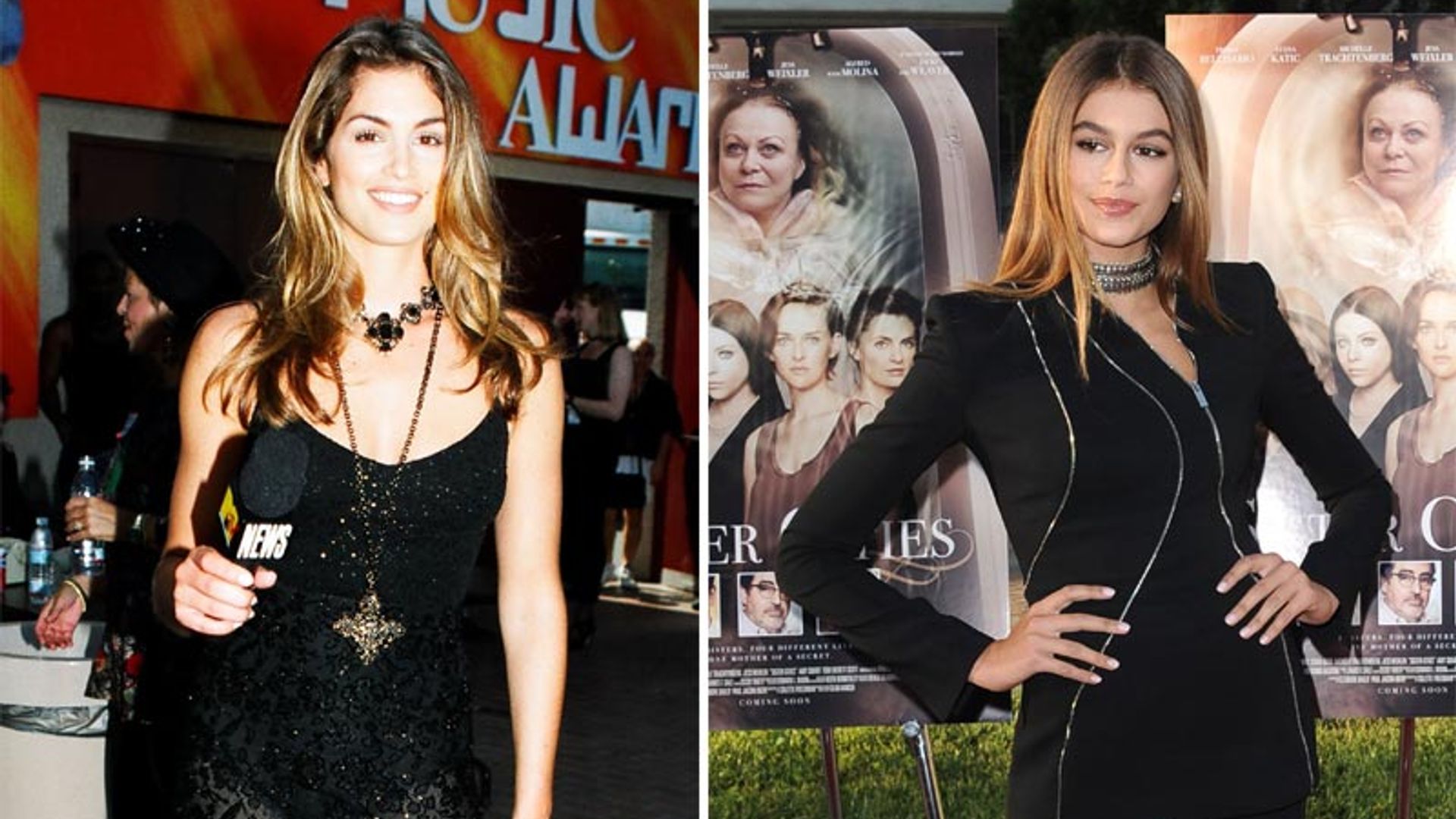 Kaia, hija de Cindy Crawford, debuta en el cine y es idéntica a su madre cuando esta también lo hizo, ¿quieres verlo?