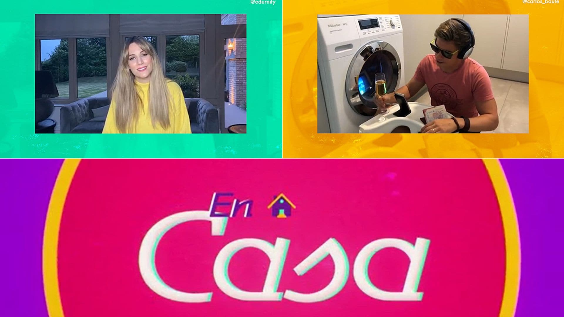 'En casa': Edurne canta sobre el amor de su vida y Carlos Baute 'viaja' de una manera peculiar