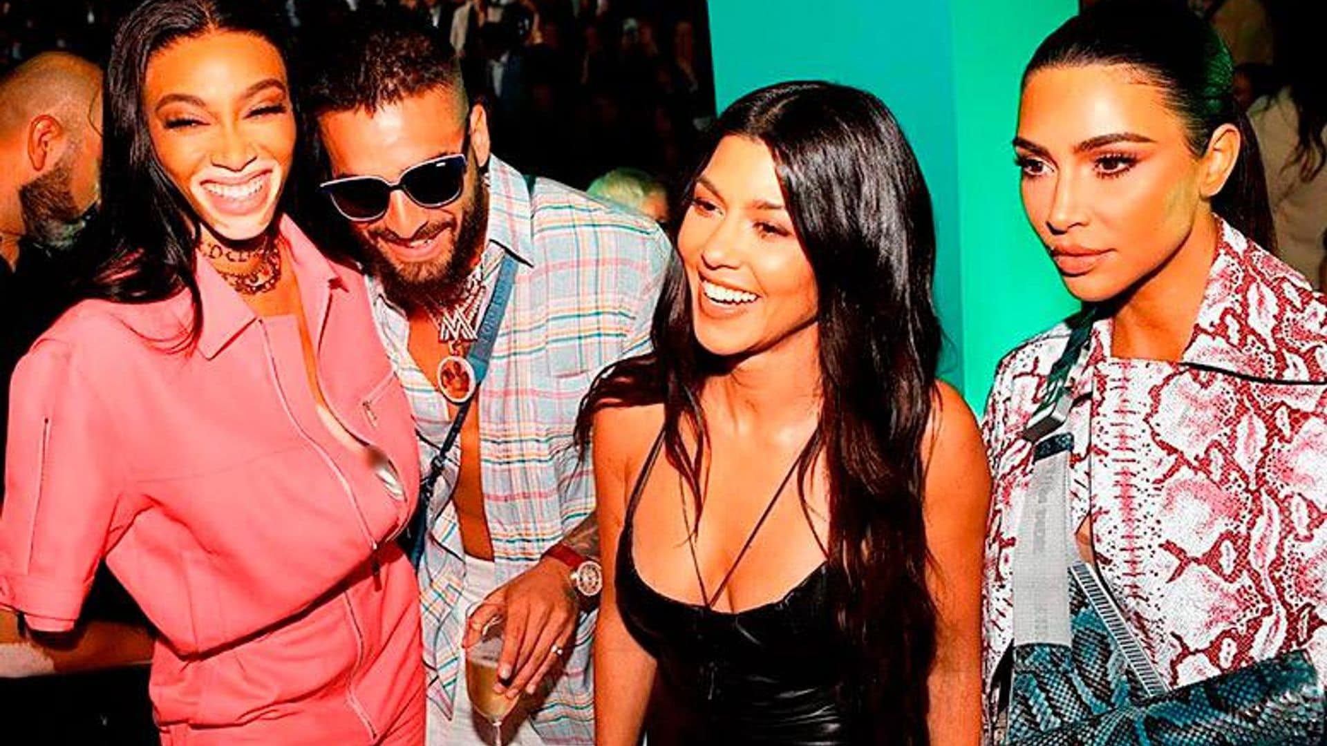 ¡Felices los dos! Maluma y Winnie Harlow juntos en un evento en Miami