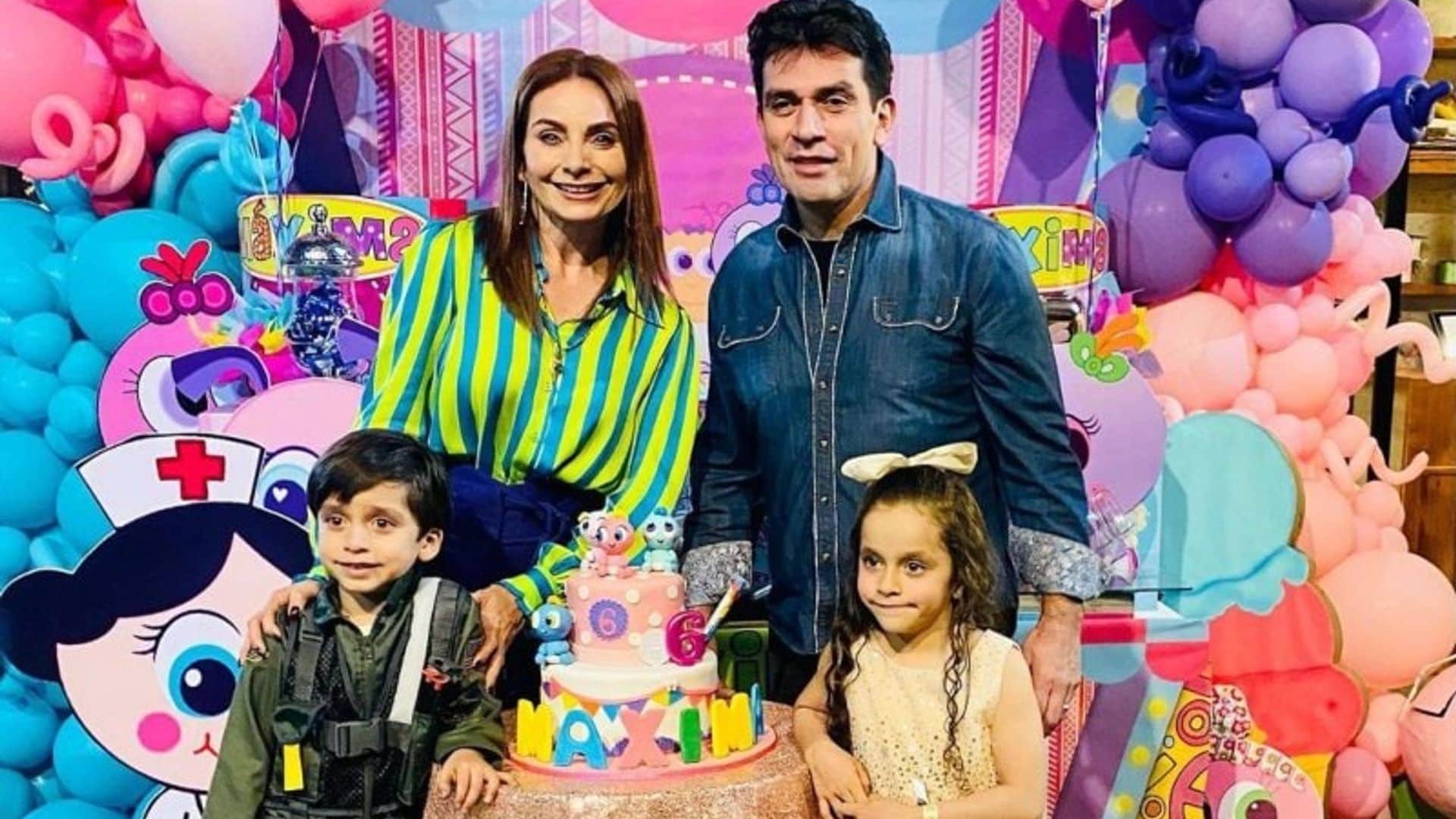 Así fue la increíble fiesta de cumpleaños de Máxima y León, los mellizos de Elizabeth Álvarez y Jorge Salinas