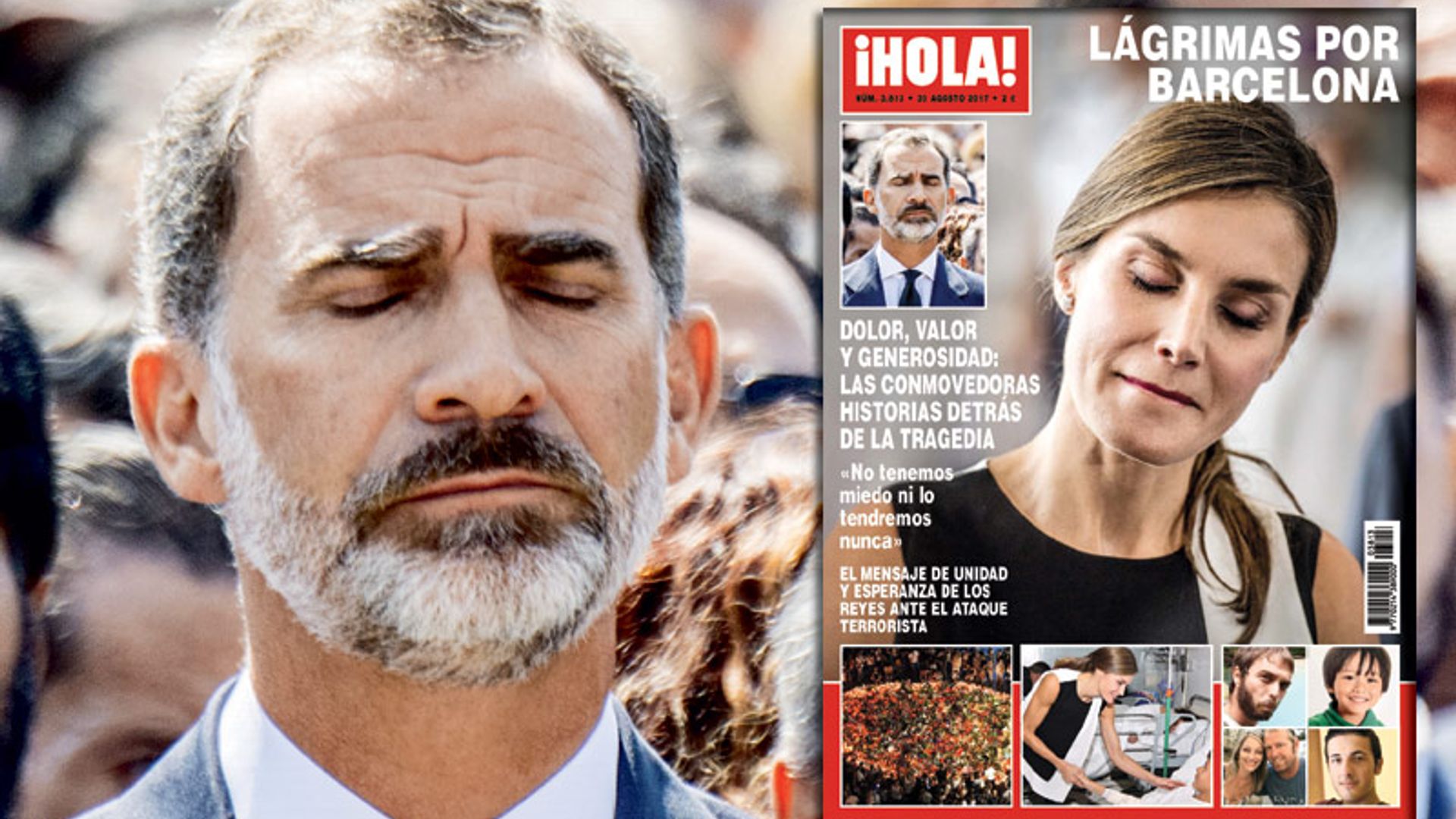 En ¡HOLA!, el mensaje de unidad y esperanza de los Reyes ante el ataque terrorista