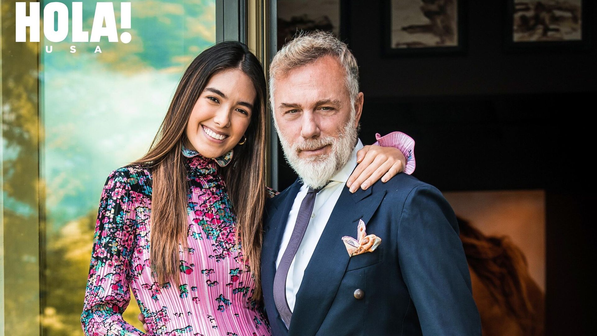 gianluca vacchi and sharon fonseca at home in italy