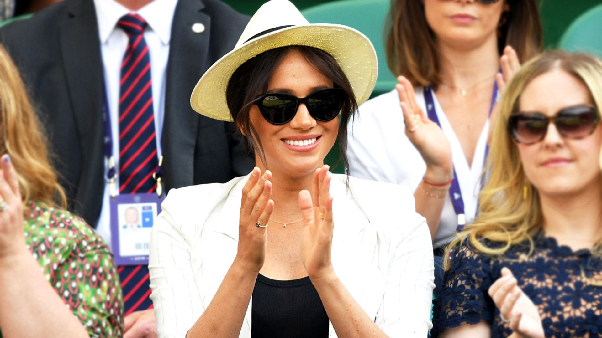 Meghan Markle acude a su cita con Wimbledon para ver jugar a su amiga Serena Williams