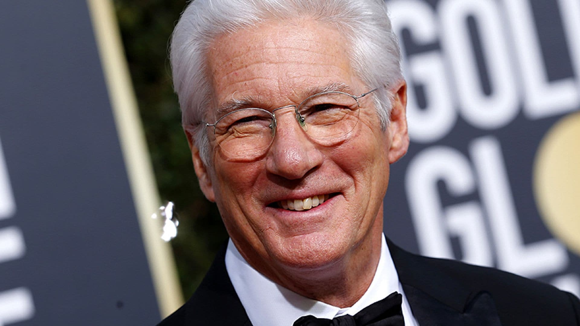 El guiño de Richard Gere a su mujer, Alejandra, durante la gala de los Globo de Oro