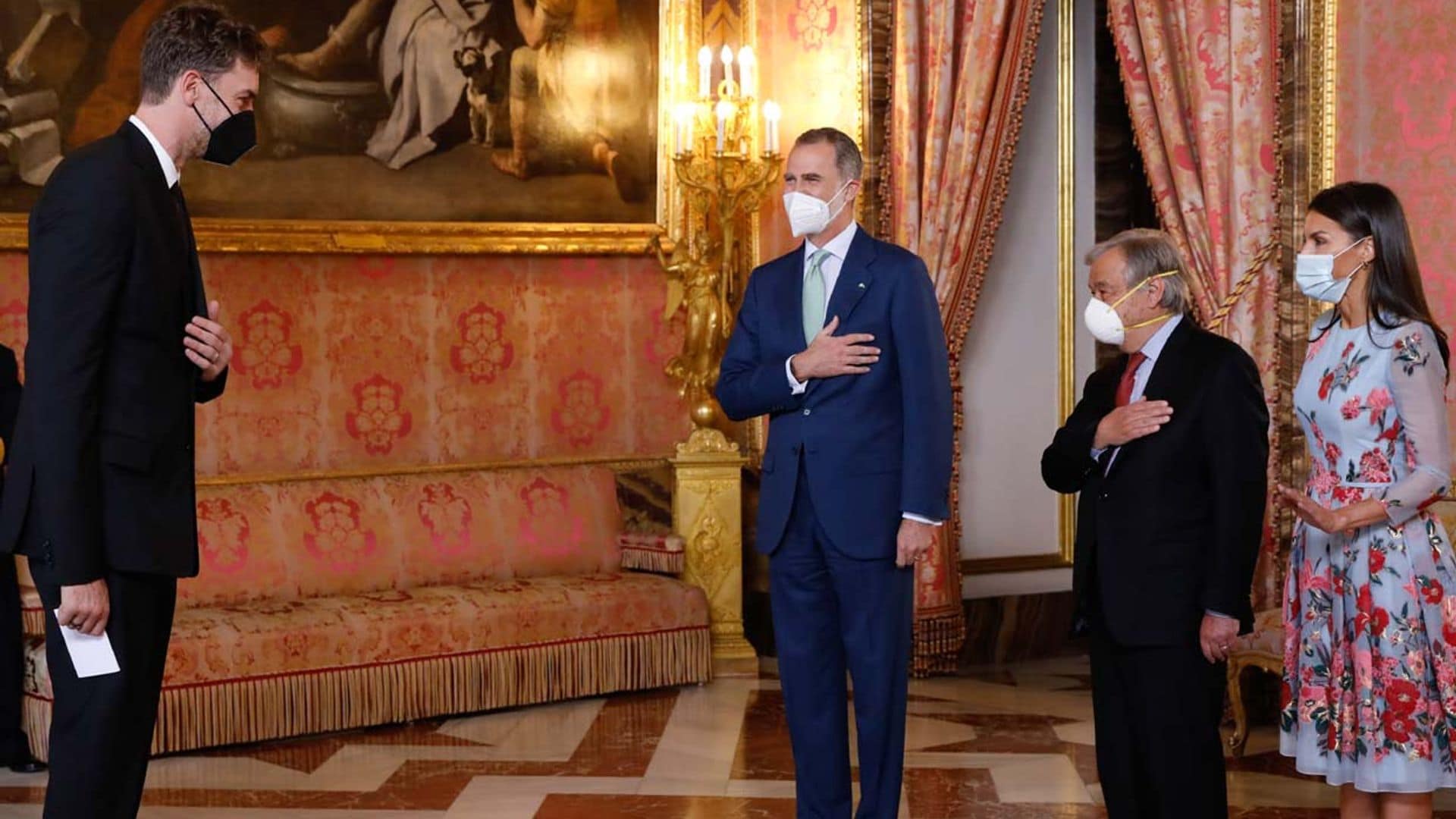 El almuerzo de los Reyes y el Secretario General de Naciones Unidas al que también ha asistido Pau Gasol