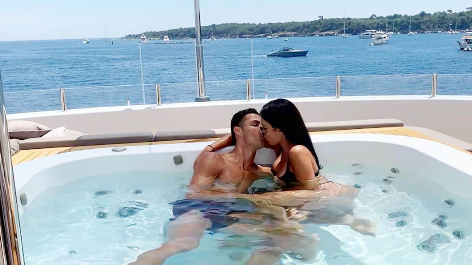 Un yate de lujo, amigos y mucho amor: las vacaciones de Cristiano y Georgina en la Riviera francesa