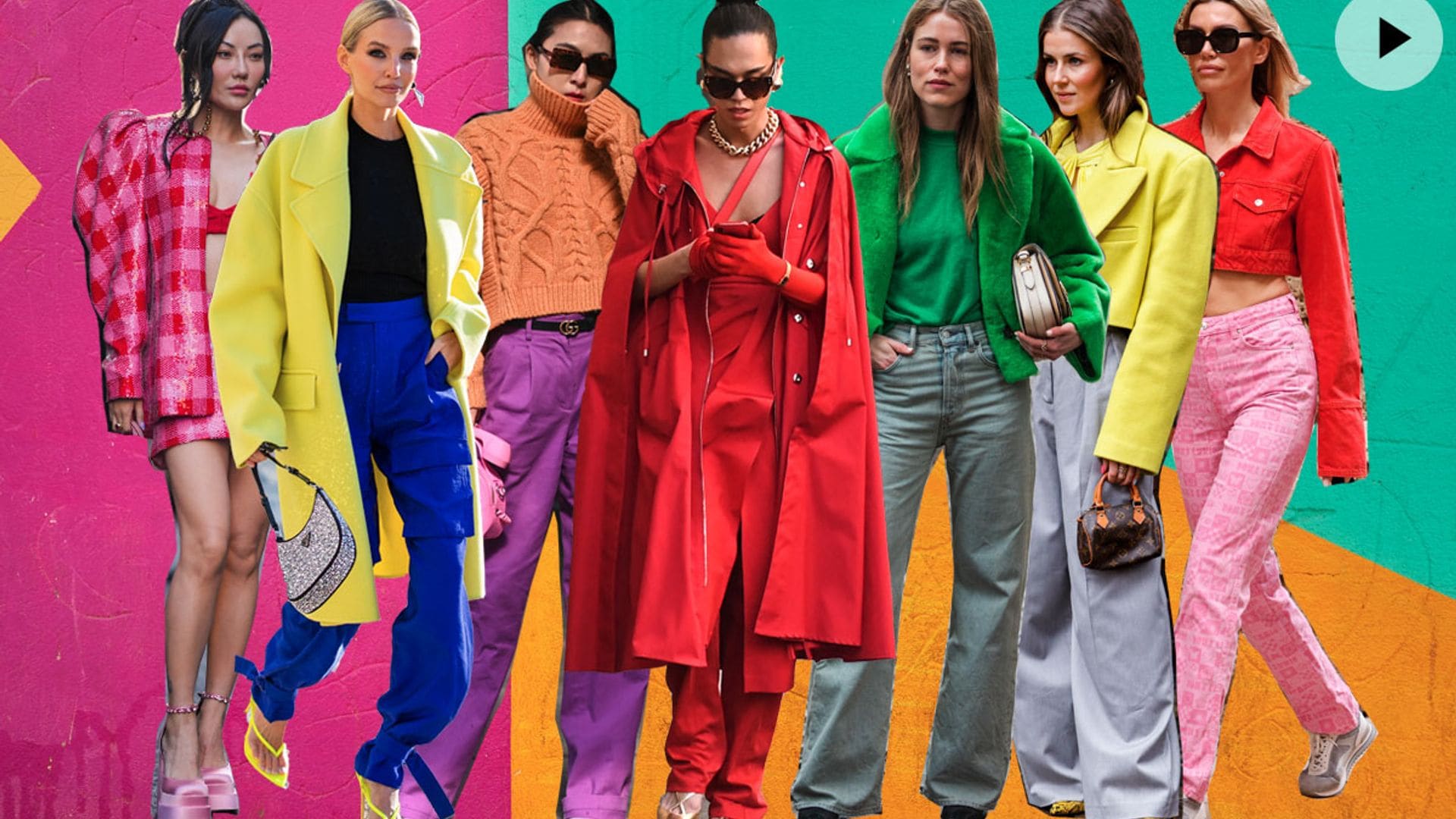 Del rosa chicle al amarillo brillante: la 'colormania' llega a los primeros looks primaverales