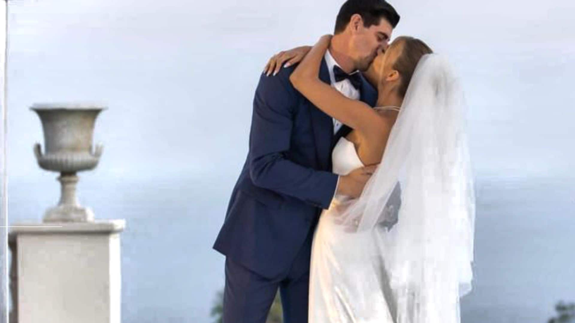 Thibaut Courtois y Mishel Gerzig comparten sus posados más románticos de recién casados