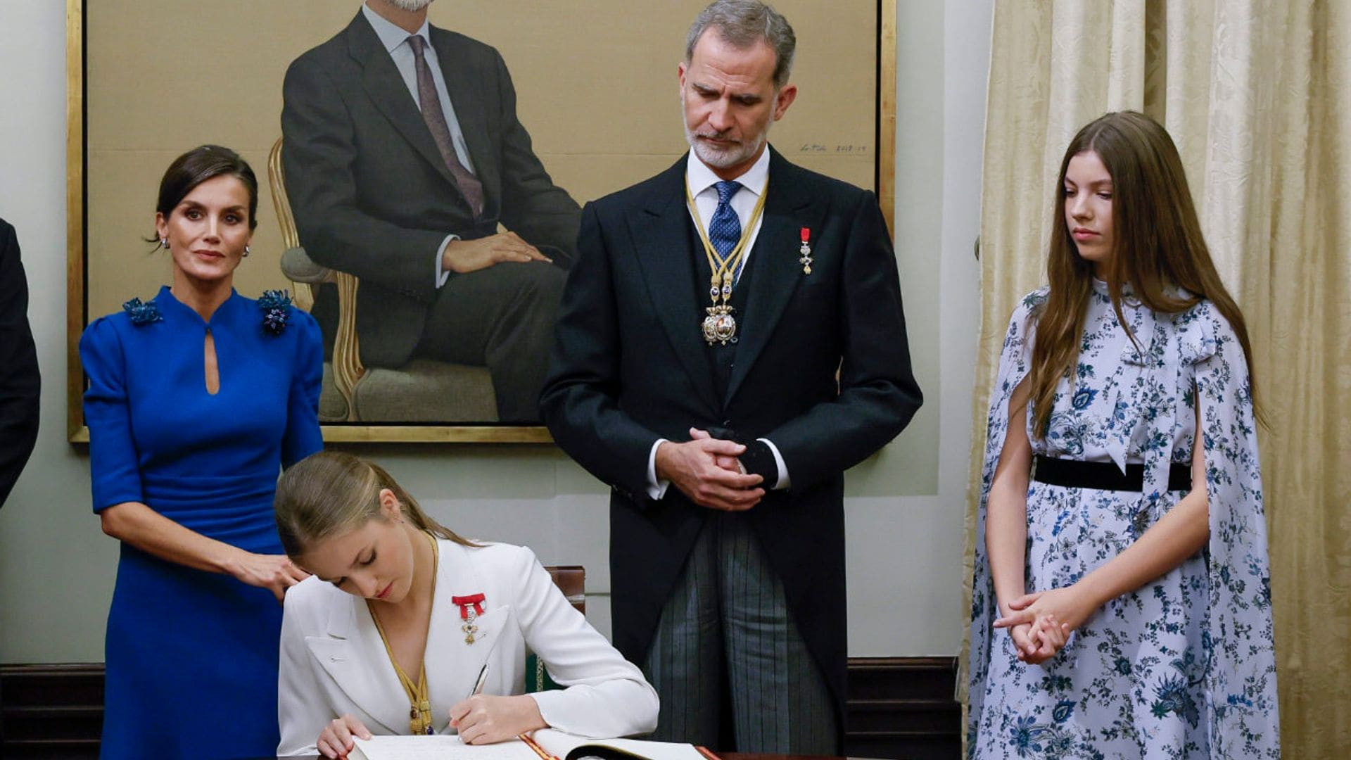 La firma del libro de Honor, el otro gran momento de Leonor en el Congreso de los Diputados