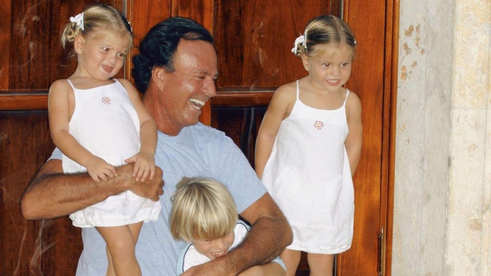 Las cariñosas felicitaciones de las gemelas de Julio Iglesias a su padre, que cumple 81 años