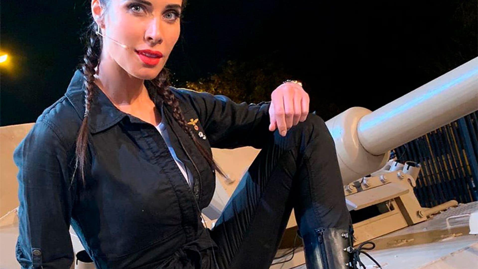 Más difícil todavía: Pilar Rubio se pone al volante de un tanque de la II Guerra Mundial