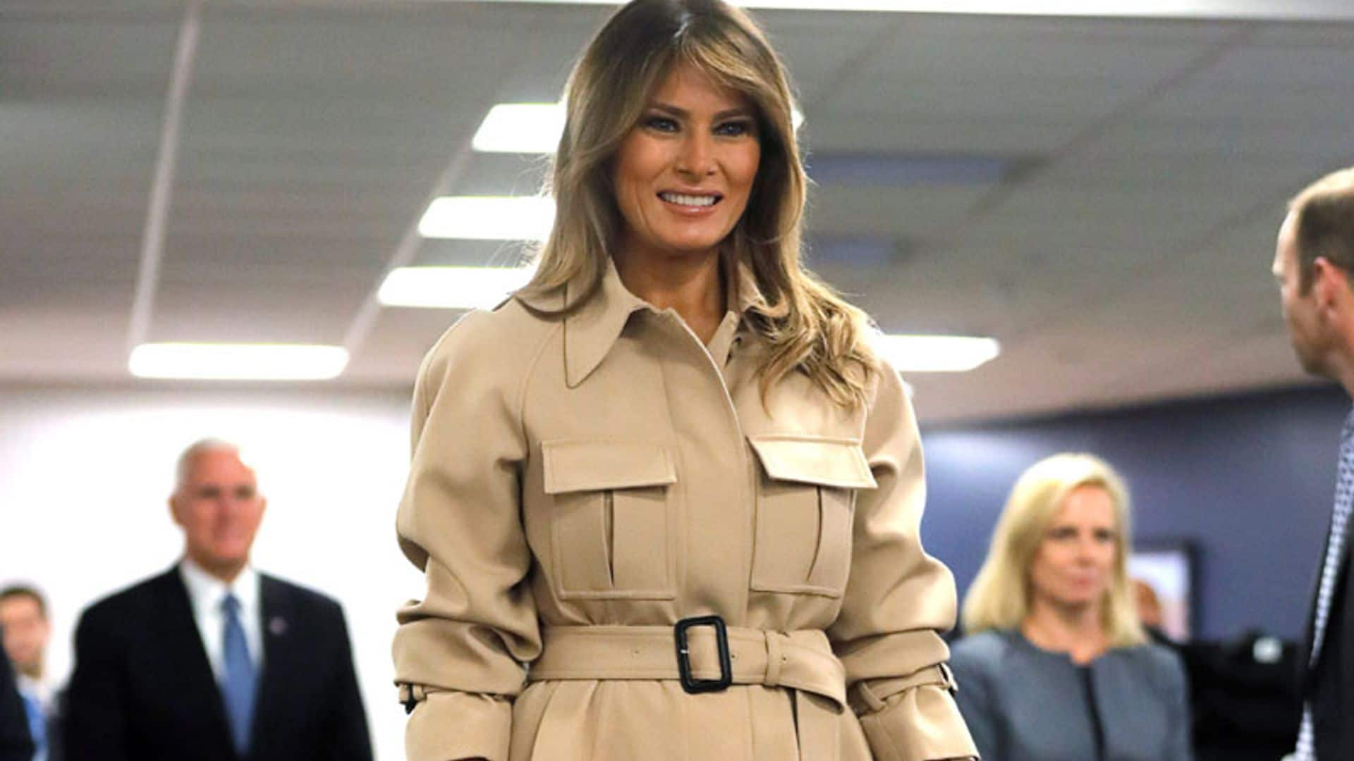 La apuesta ganadora de Melania Trump en su reaparición ante los medios