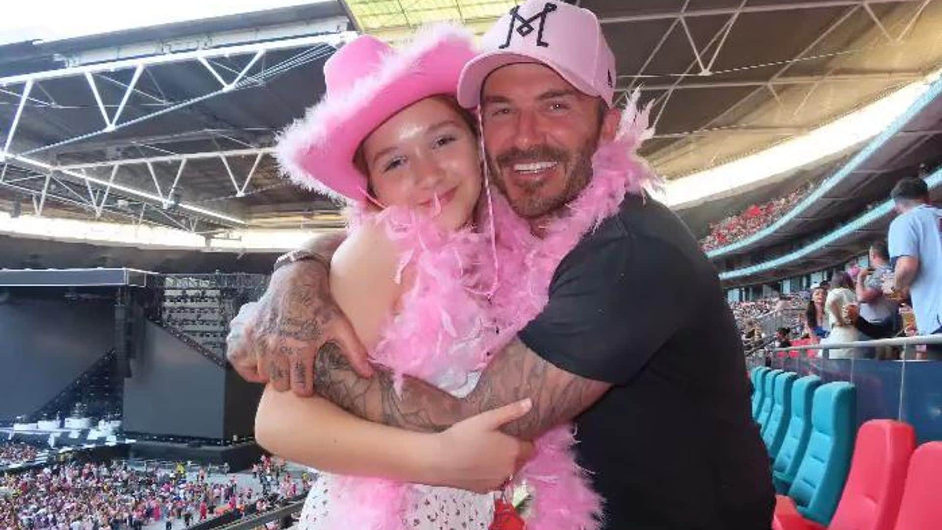 Gracias a Harry Styles, David Beckham vivió un adorable momento con su hija, Harper