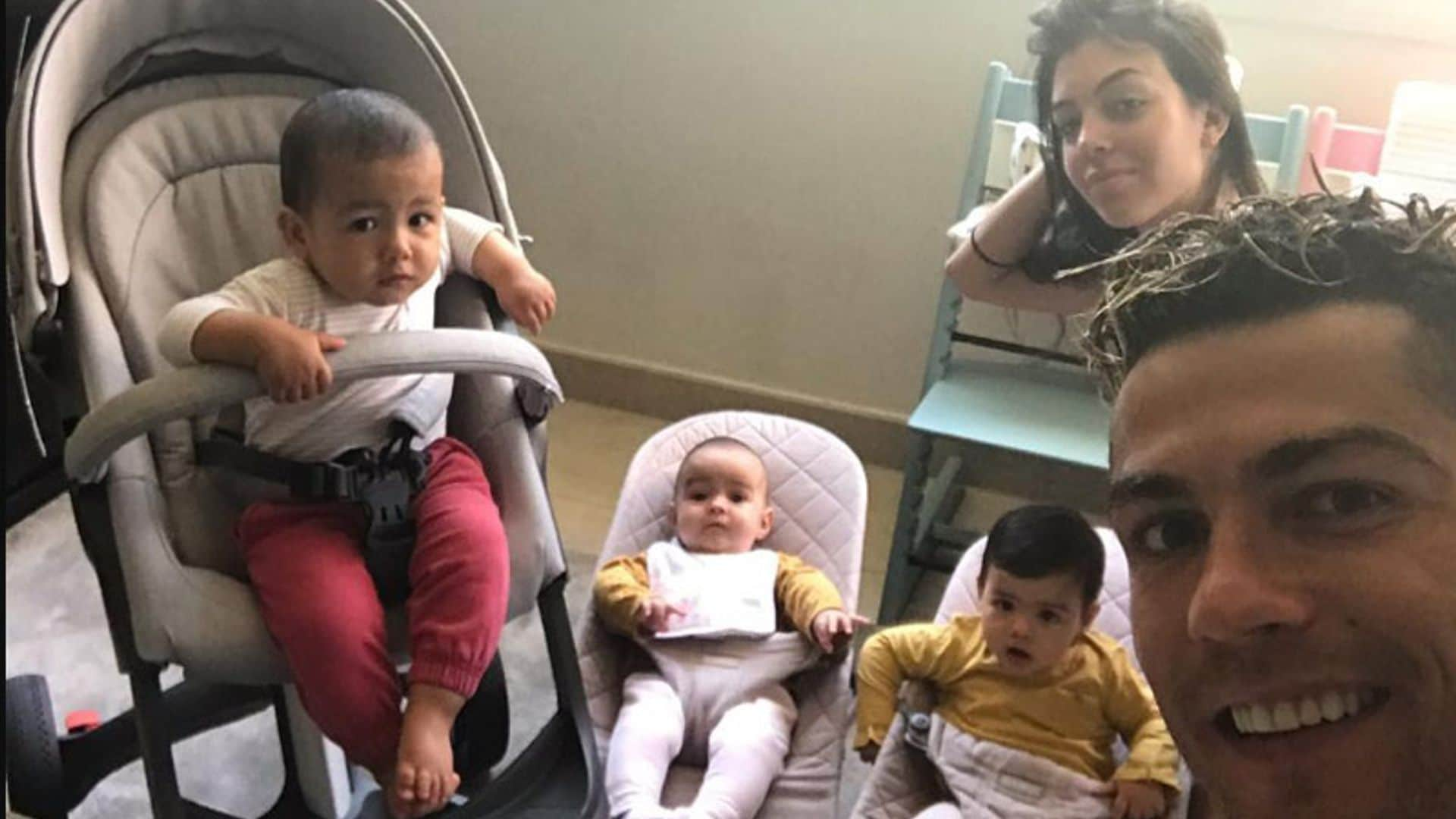 Día de celebración en casa de Cristiano Ronaldo y Georgina Rodríguez: los mellizos Eva y Mateo cumplen un añito