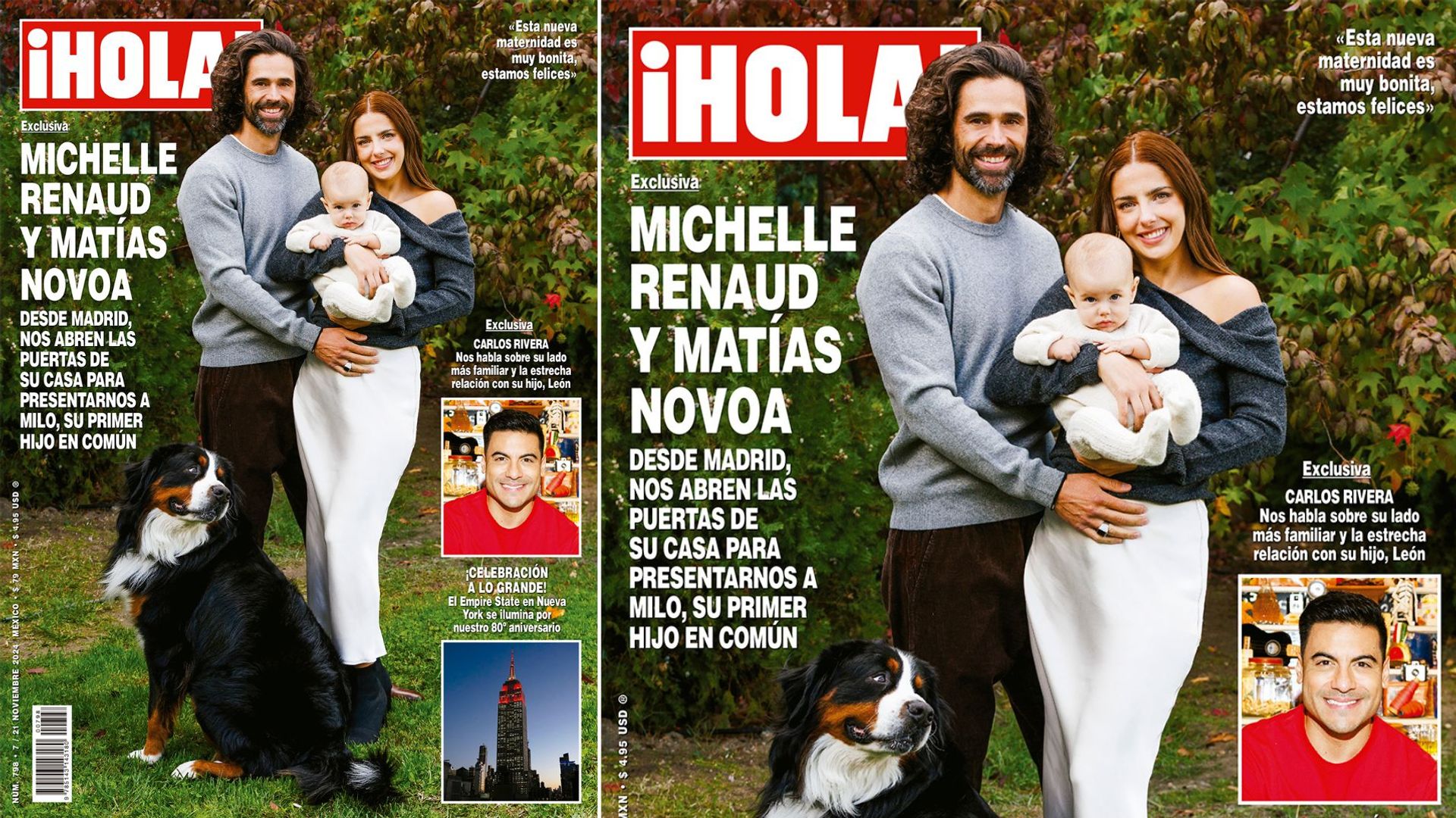 En ¡HOLA!, Michelle Renaud y Matías Novoa nos presentan a su primer hijo en común, Milo