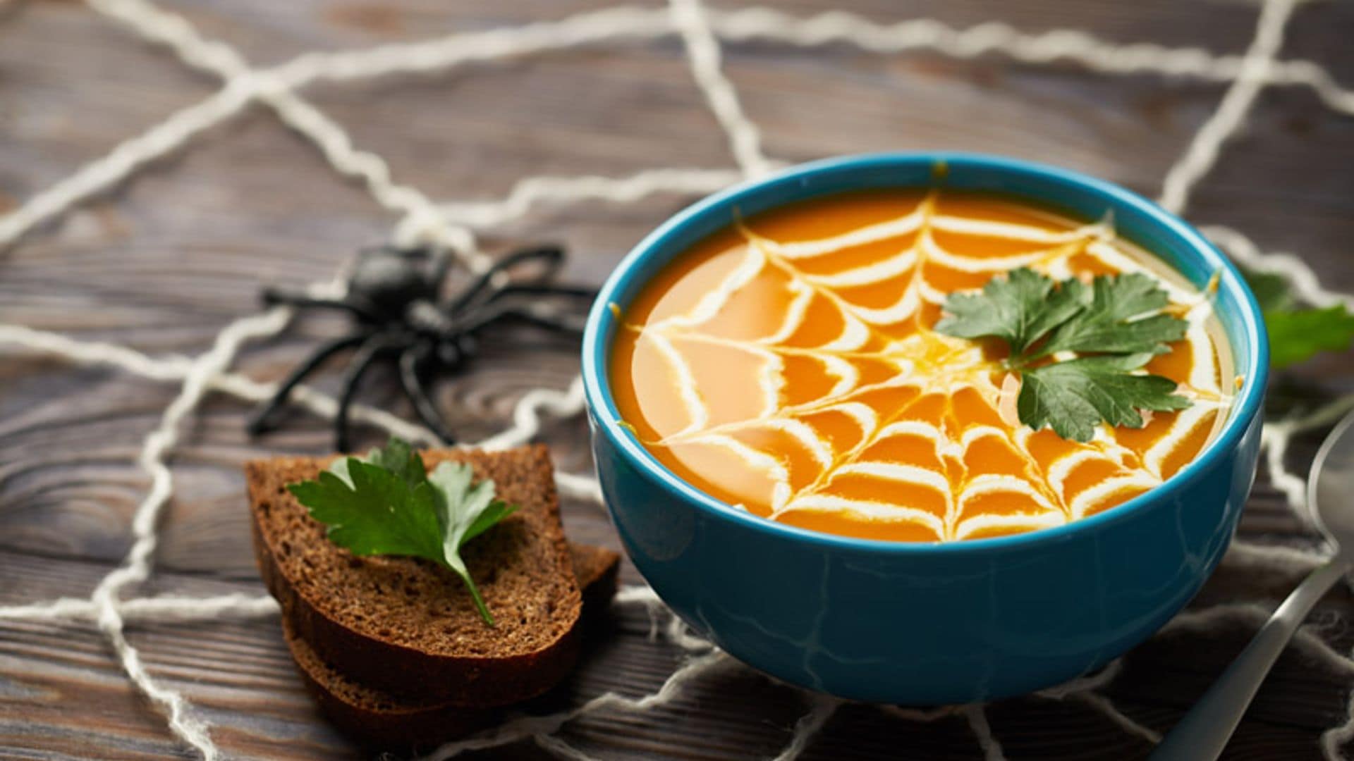 Puré de calabaza con crema de ajo