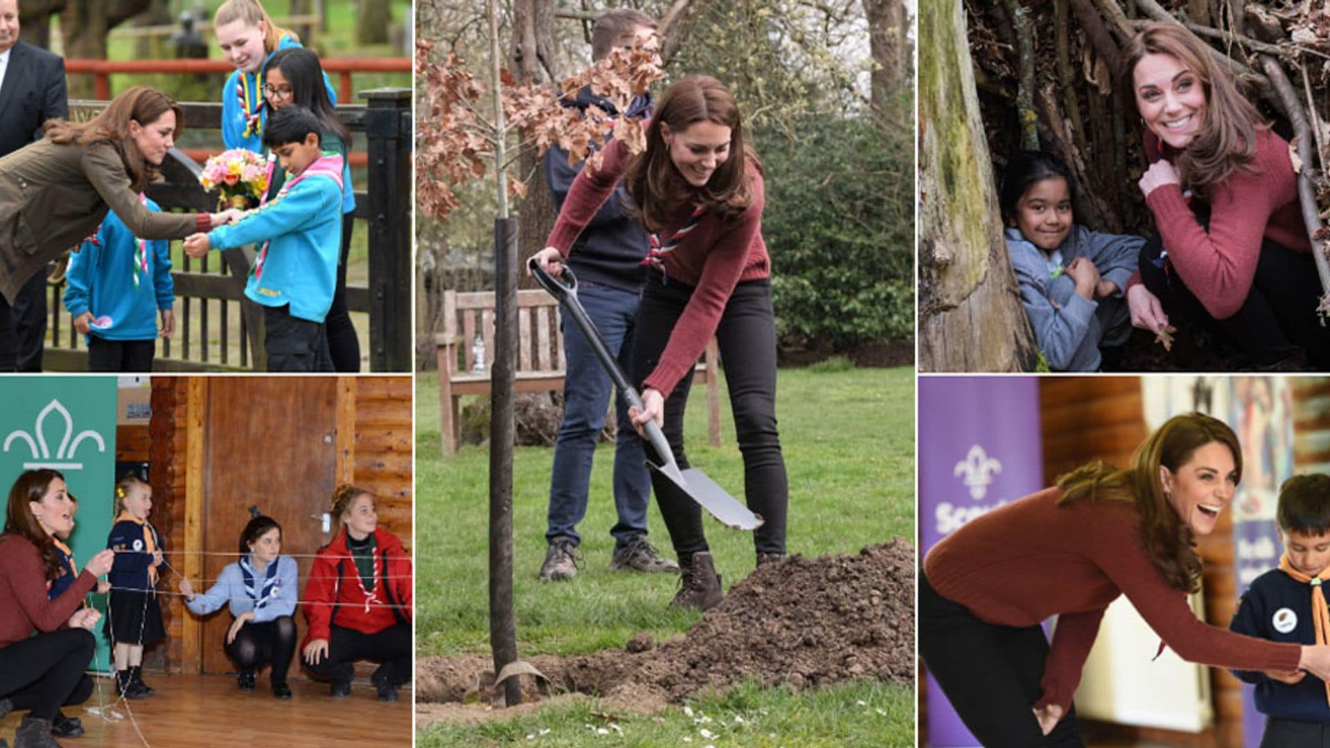 ¡Como una exploradora más! Kate Middleton revivió su infancia en un evento con niños ‘scouts’