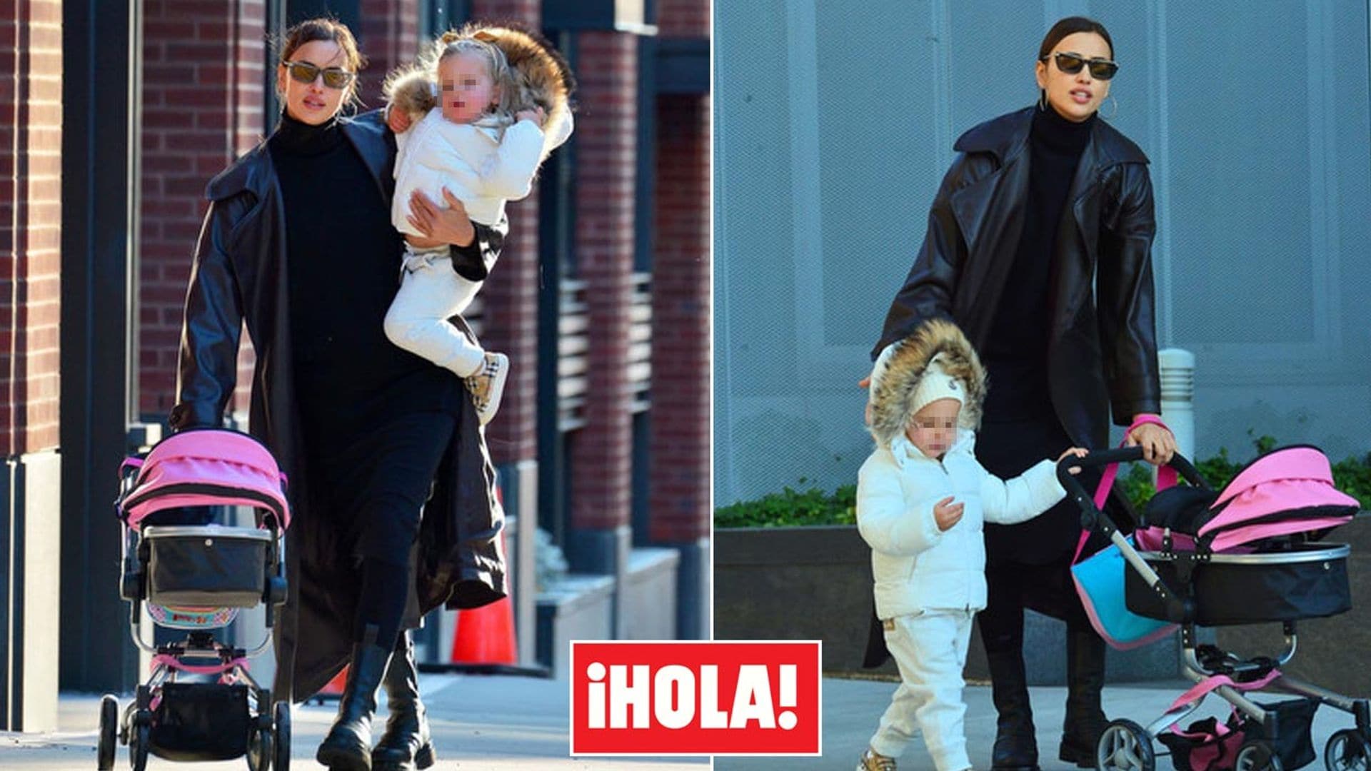 Irina Shayk y su hija Lea ya coordinan 'outfits' para salir de paseo