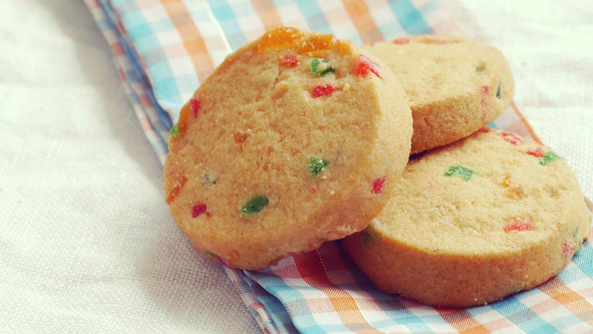 Galletas de frutas confitadas