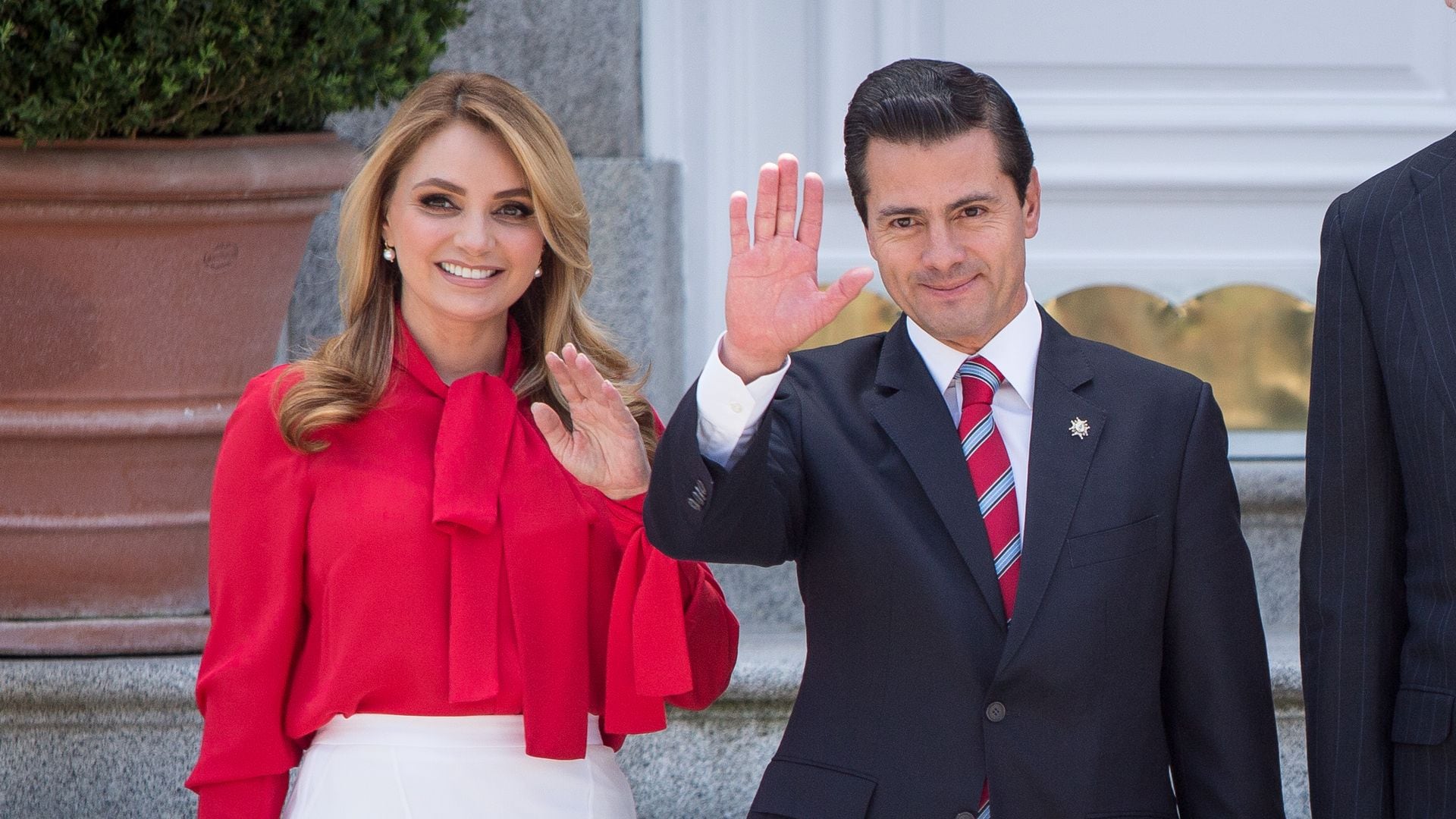 Angélica Rivera y Enrique Peña Nieto en un viaje oficial por España en 2018 