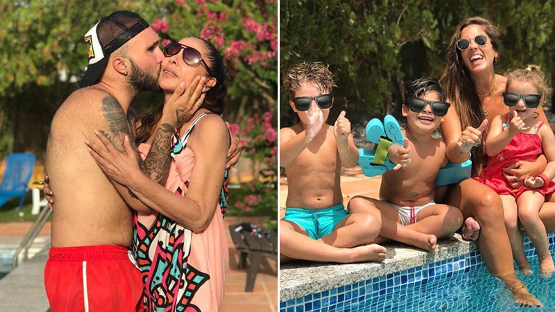 Con sus hijos, sus nietos... El divertido cumpleaños de Isabel Pantoja en la piscina de Cantora