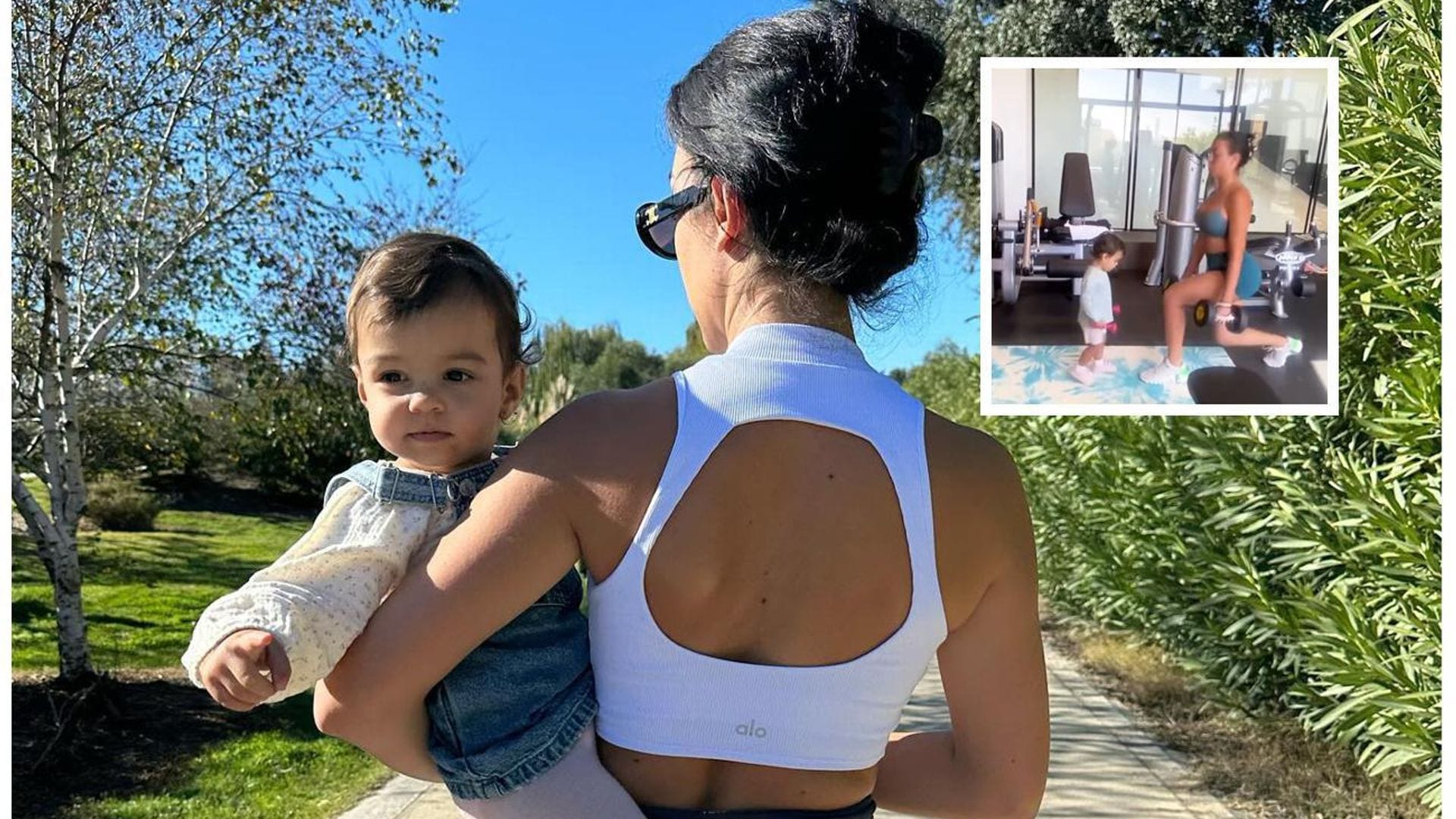 Georgina Rodríguez provoca suspiros con su rutina de ejercicio junto a su pequeña Bella Esmeralda