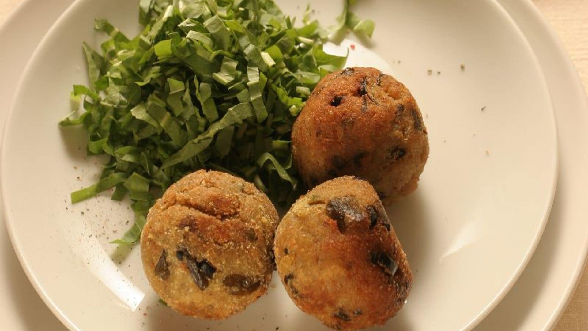 Albóndigas de berenjenas y queso