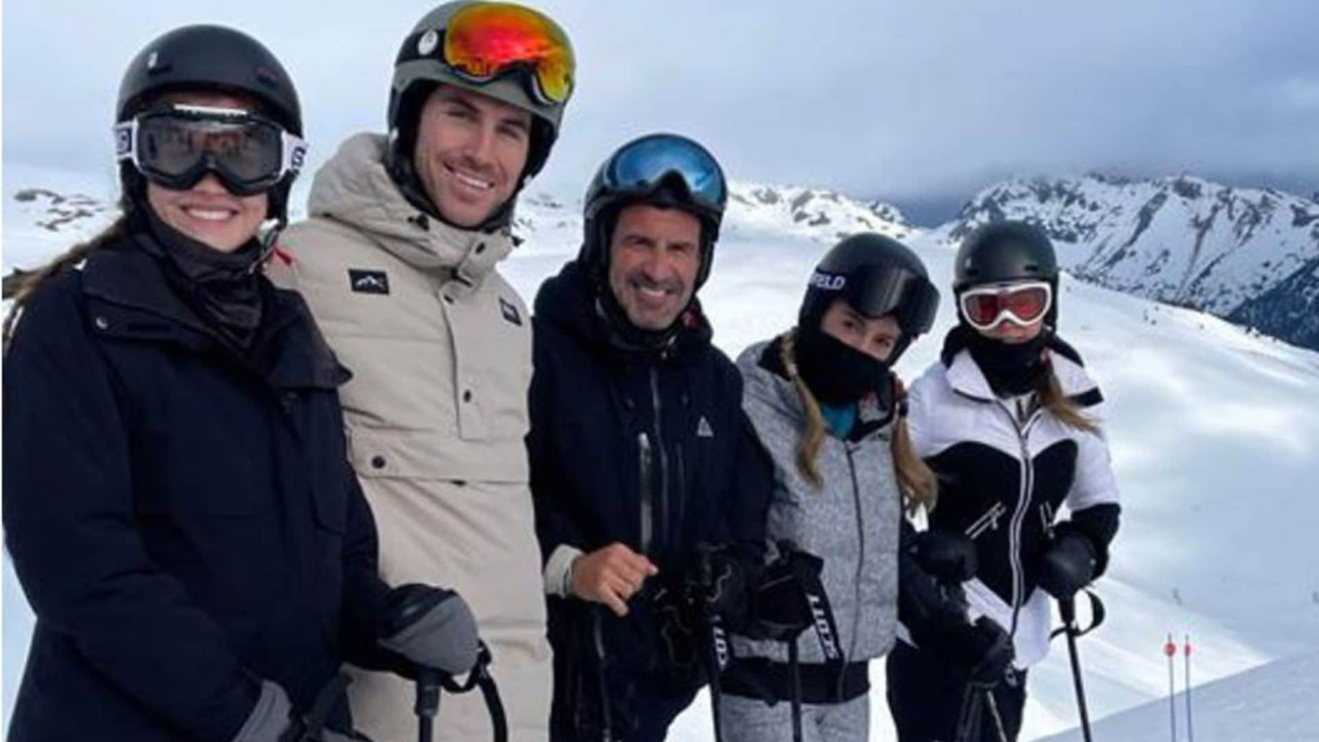 Beltrán Lozano, uno más en la familia de Daniela Figo en Baqueira Beret, donde confirmaron su romance hace un año