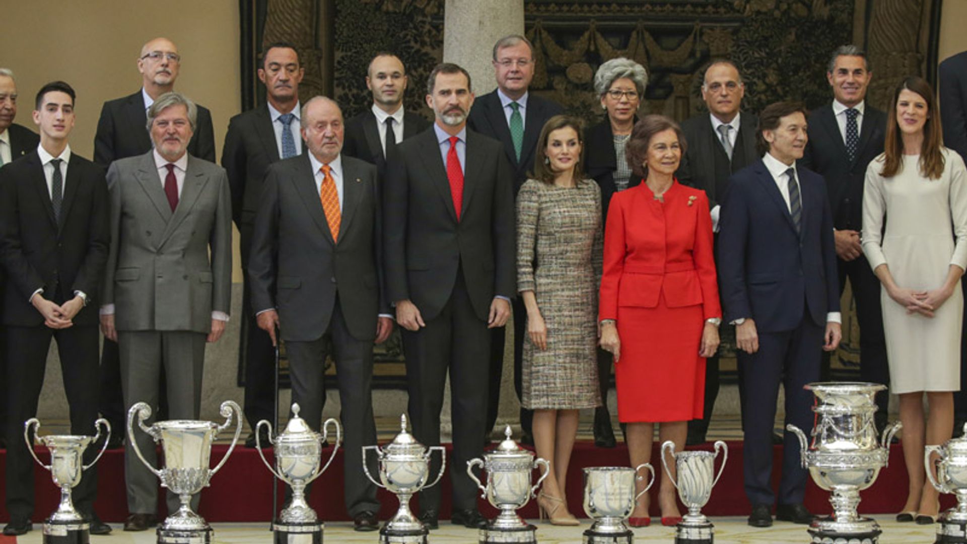 Los Reyes hacen equipo con los reyes Juan Carlos y Sofía en los Premios Nacionales del Deporte