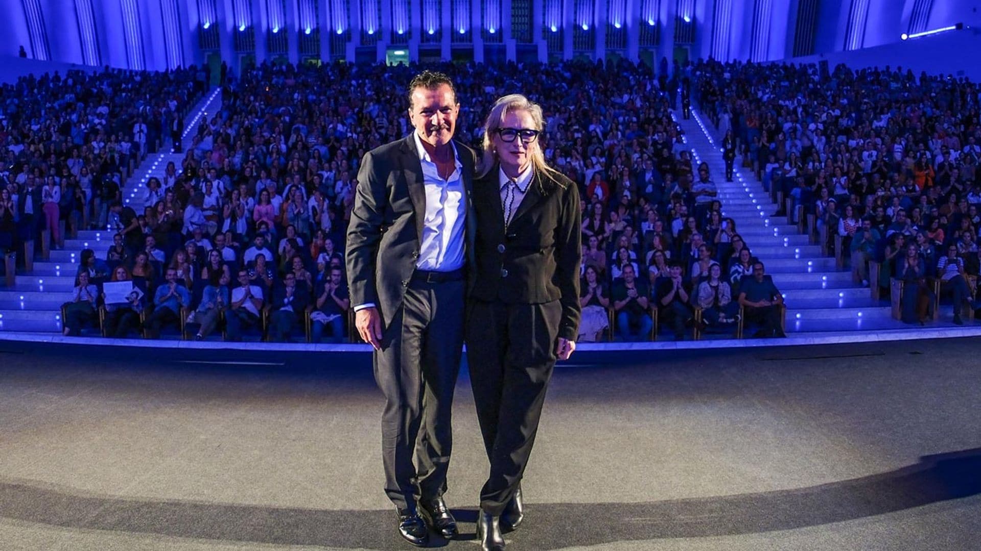 Las anécdotas de la cena asturiana de Meryl Streep y Antonio Banderas en Oviedo