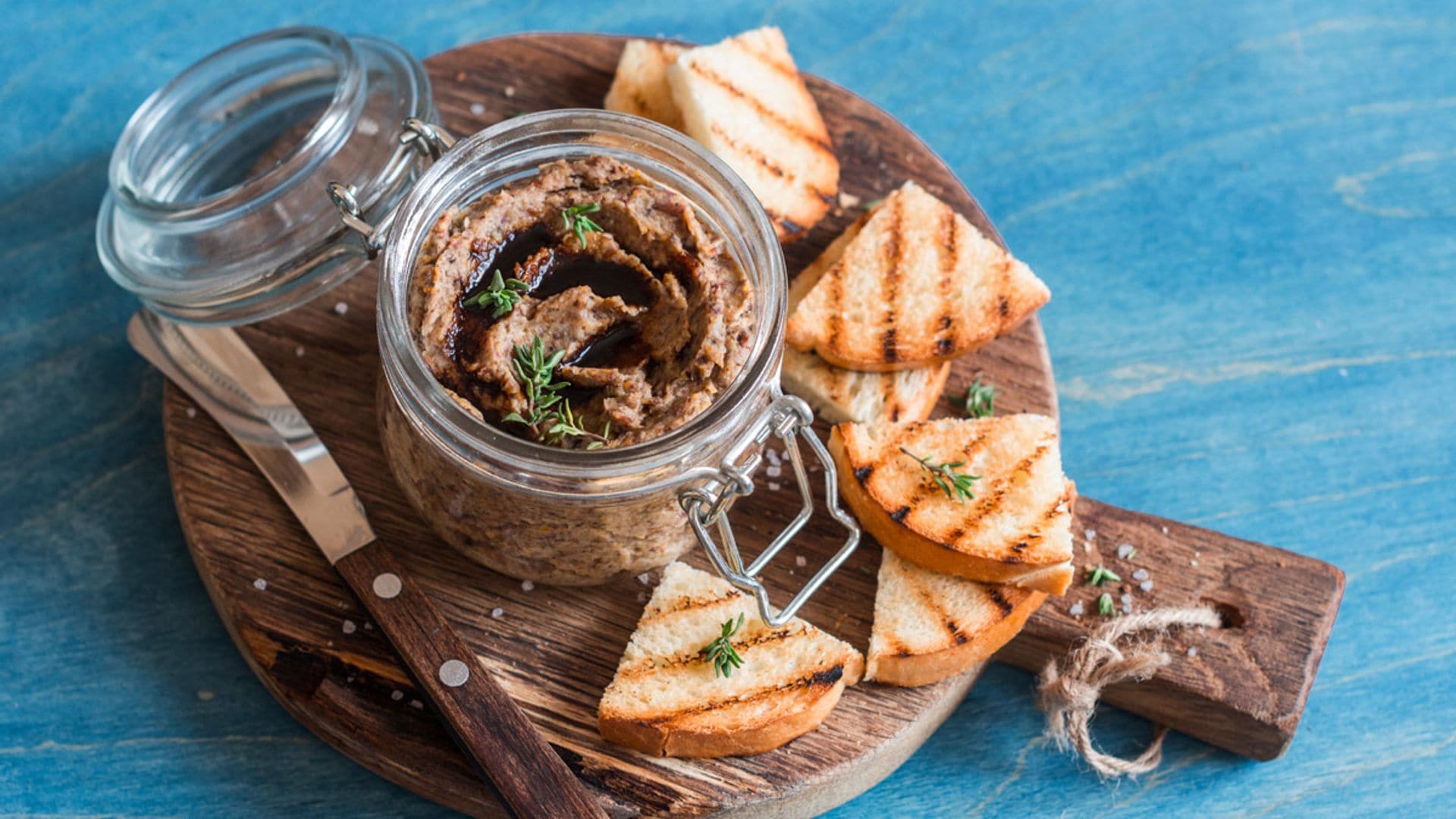 Paté de judías y champiñones