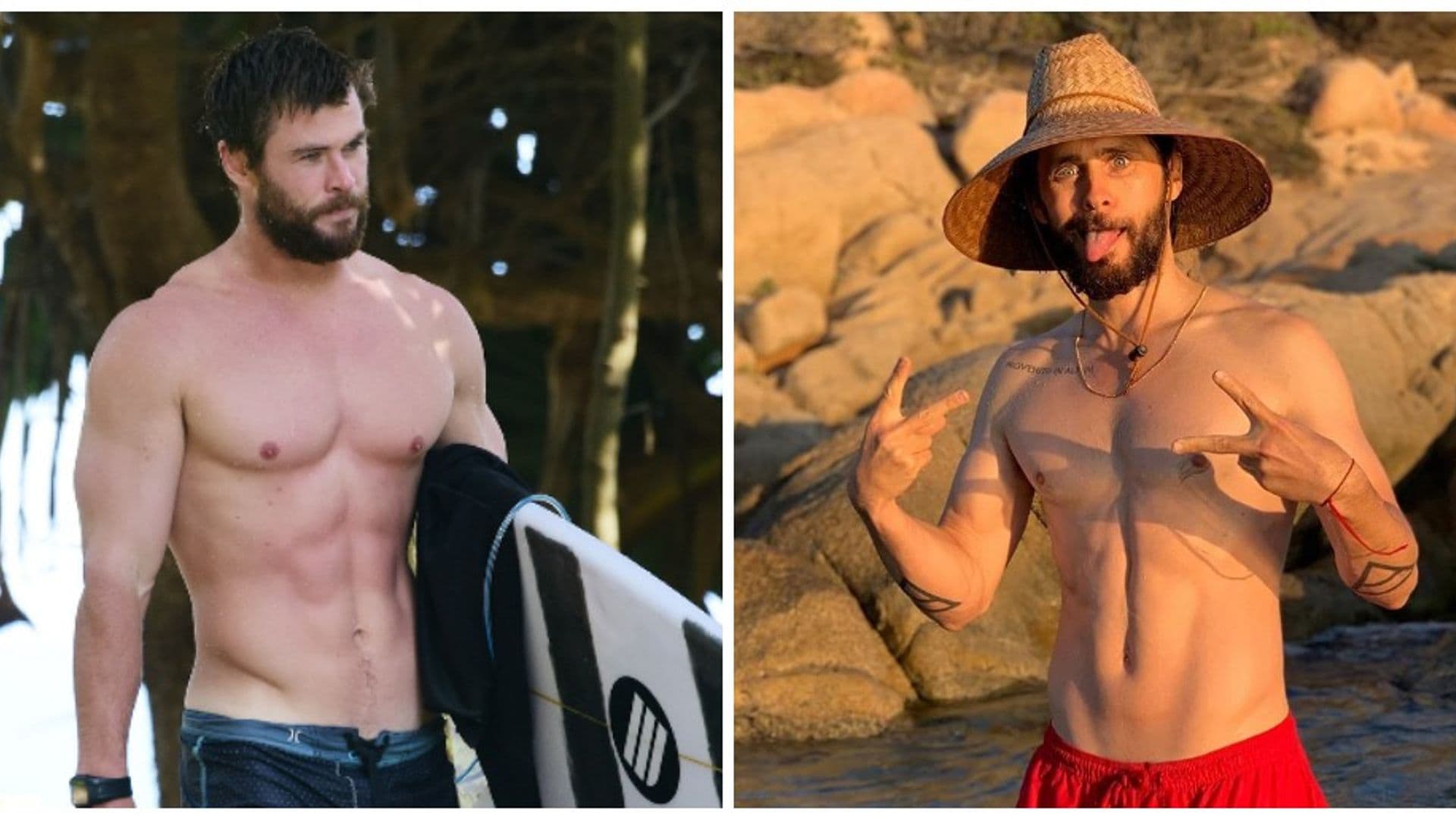 Chris Hemsworth y otros famosos con los mejores 'six-pack' del espectáculo