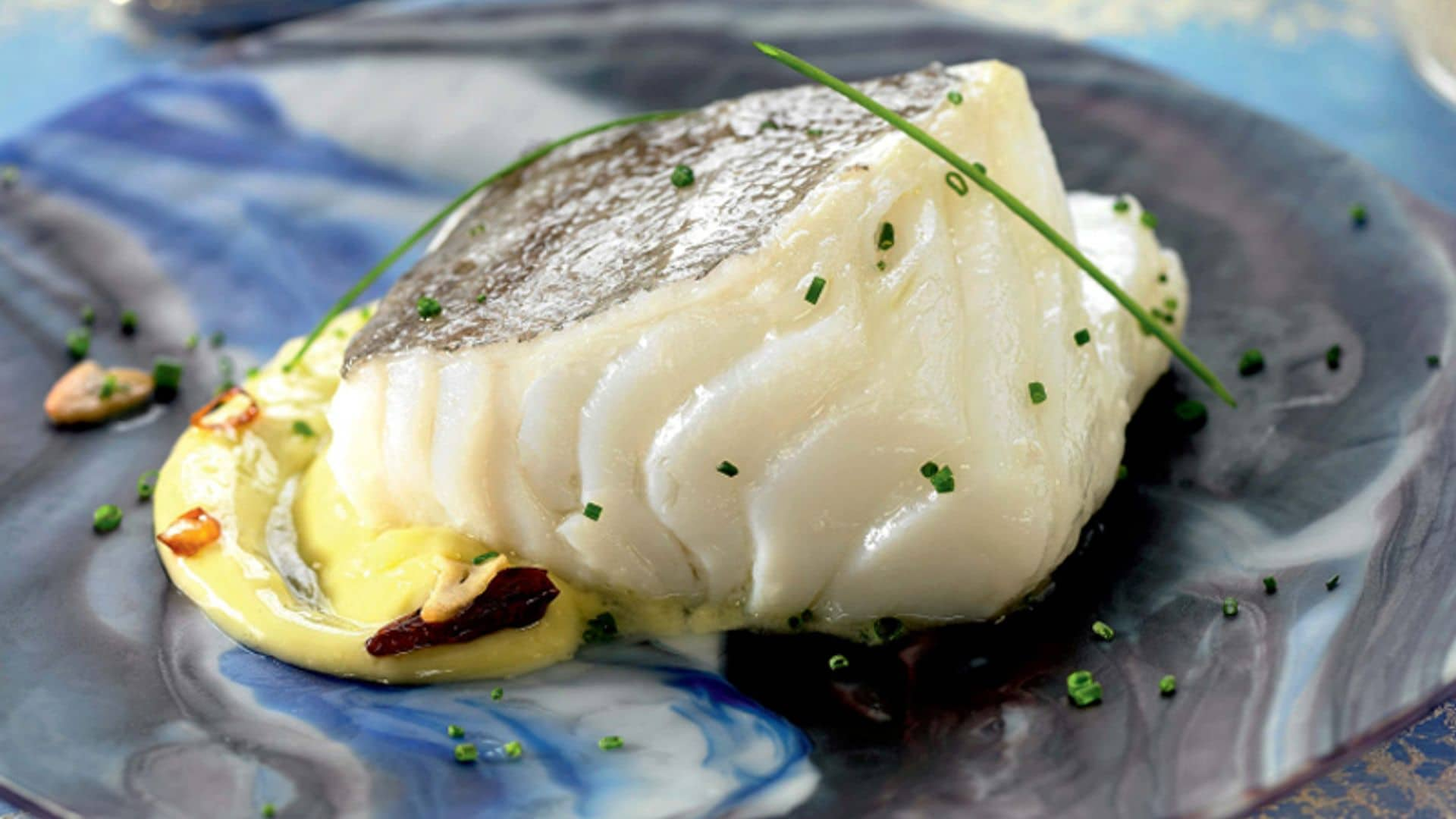 Bacalao confitado con alioli de cayena